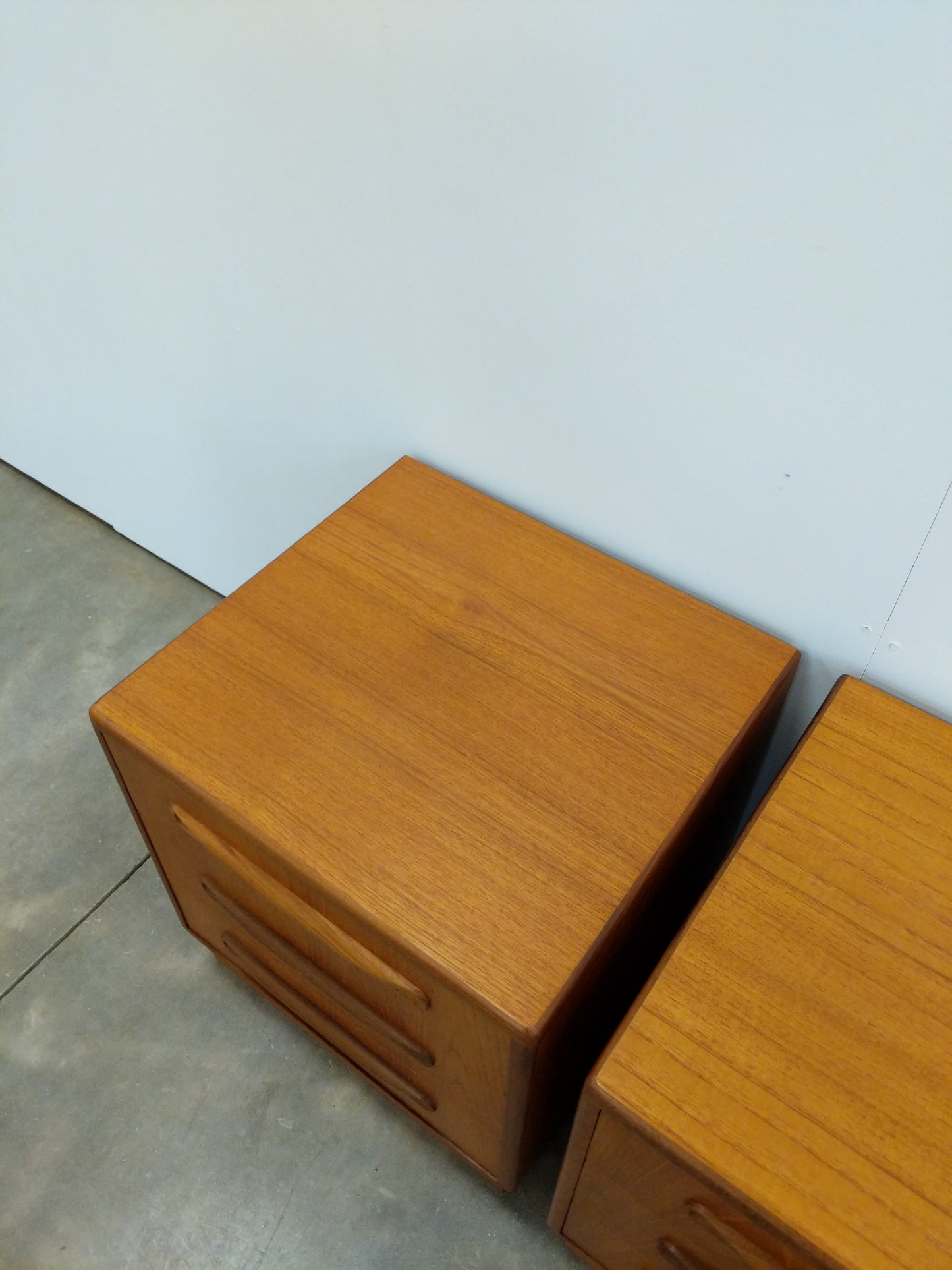 Pair of Vintage Mid Century Modern Teak Nightstands by G Plan