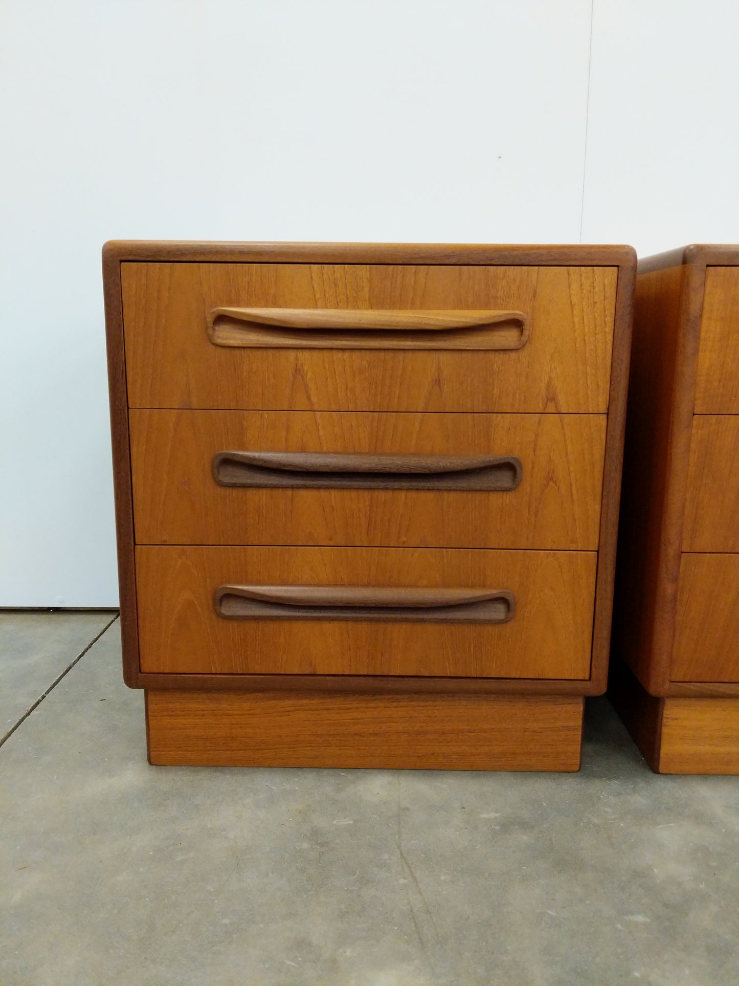 Pair of Vintage Mid Century Modern Teak Nightstands by G Plan