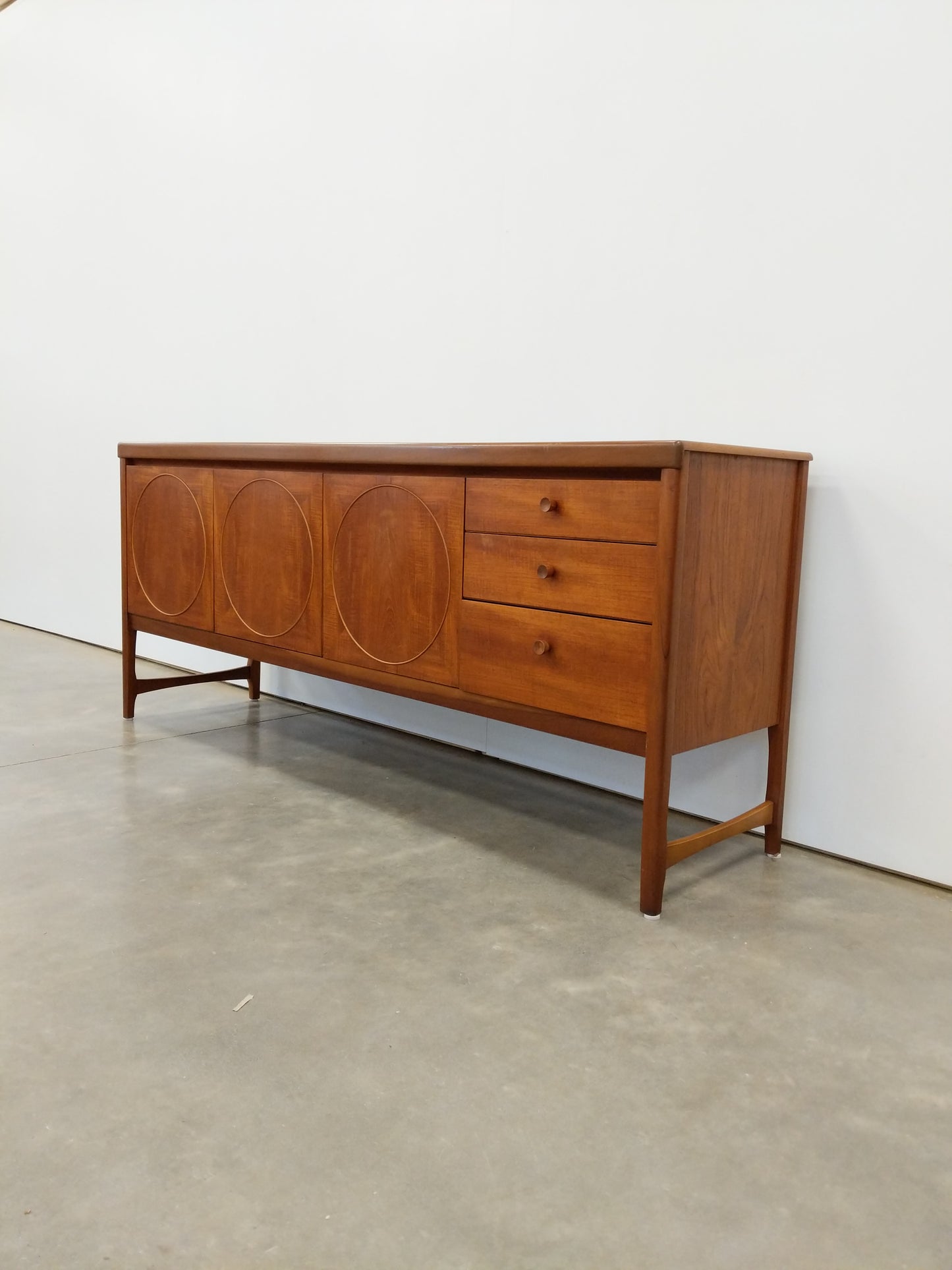 Vintage Mid Century Modern Teak Credenza by Nathan