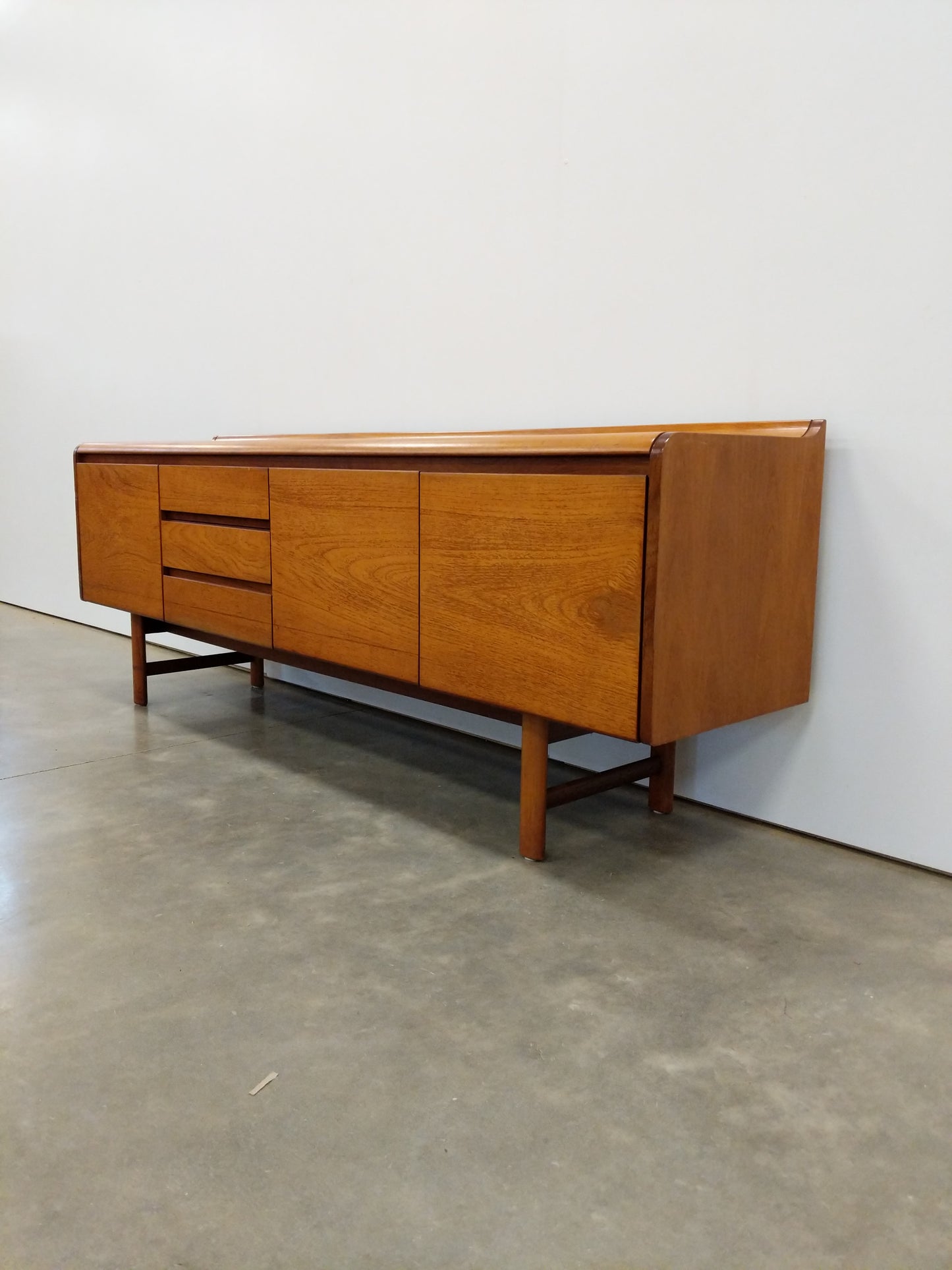 Vintage Mid Century Modern Teak Credenza by White and Newton