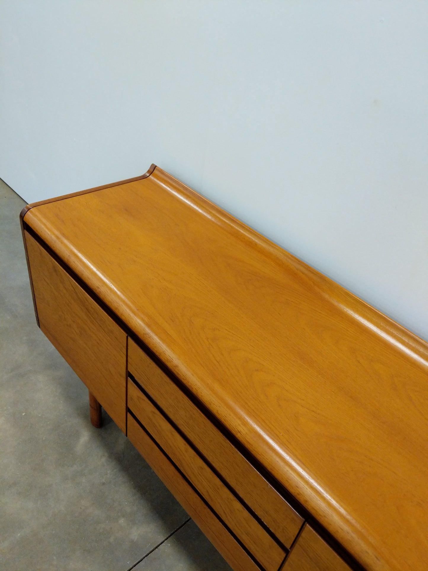 Vintage Mid Century Modern Teak Credenza by White and Newton