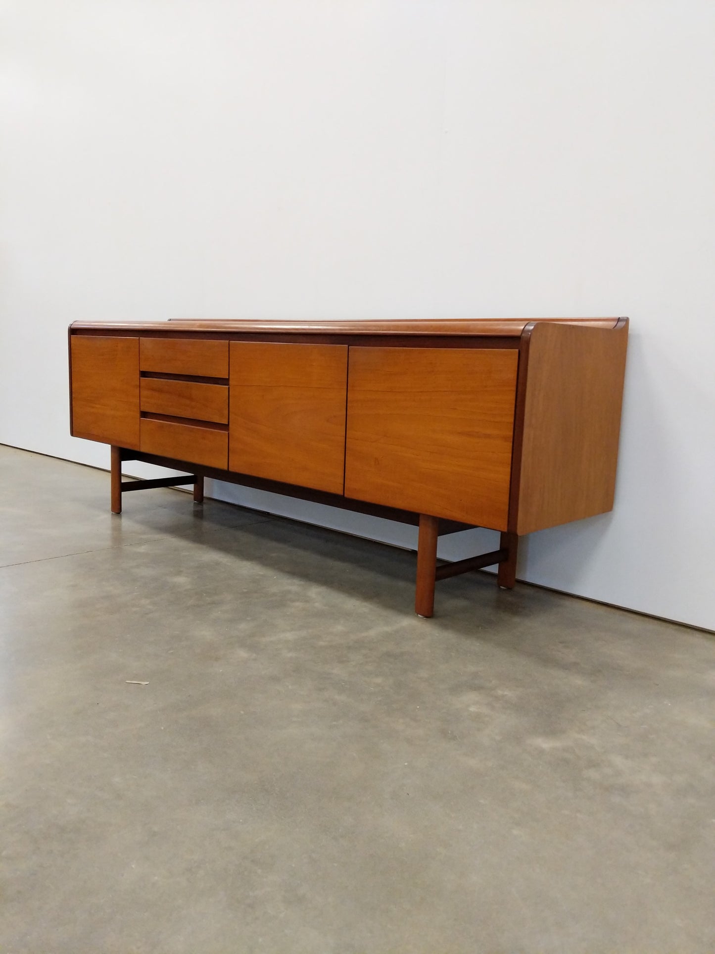 Vintage Mid Century Modern Teak Credenza by White and Newton