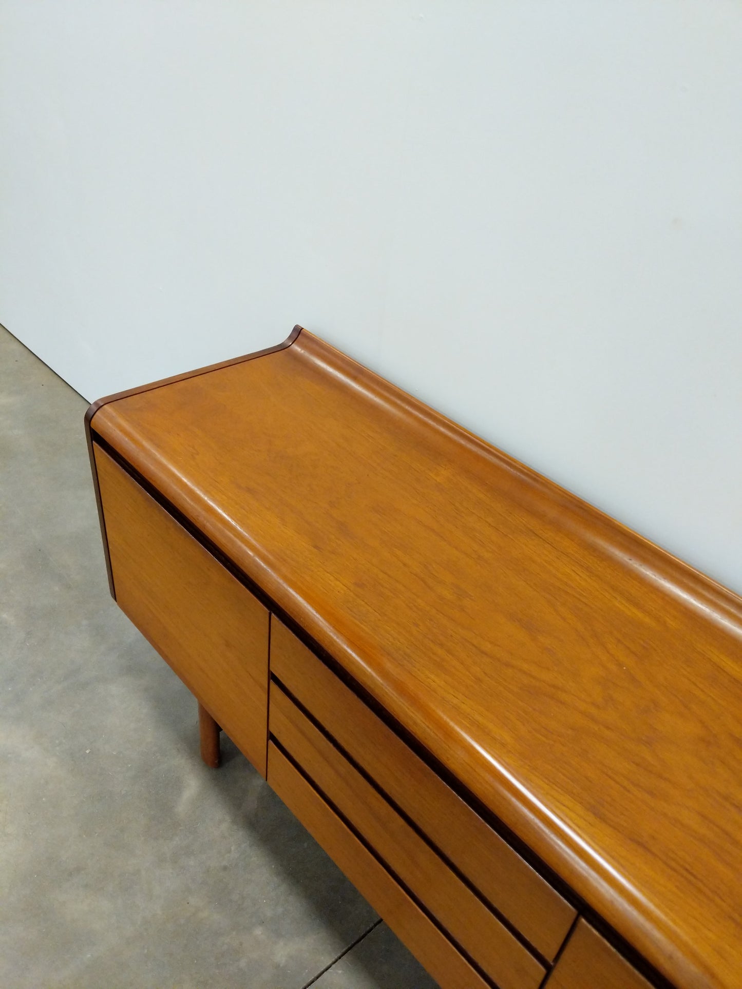 Vintage Mid Century Modern Teak Credenza by White and Newton