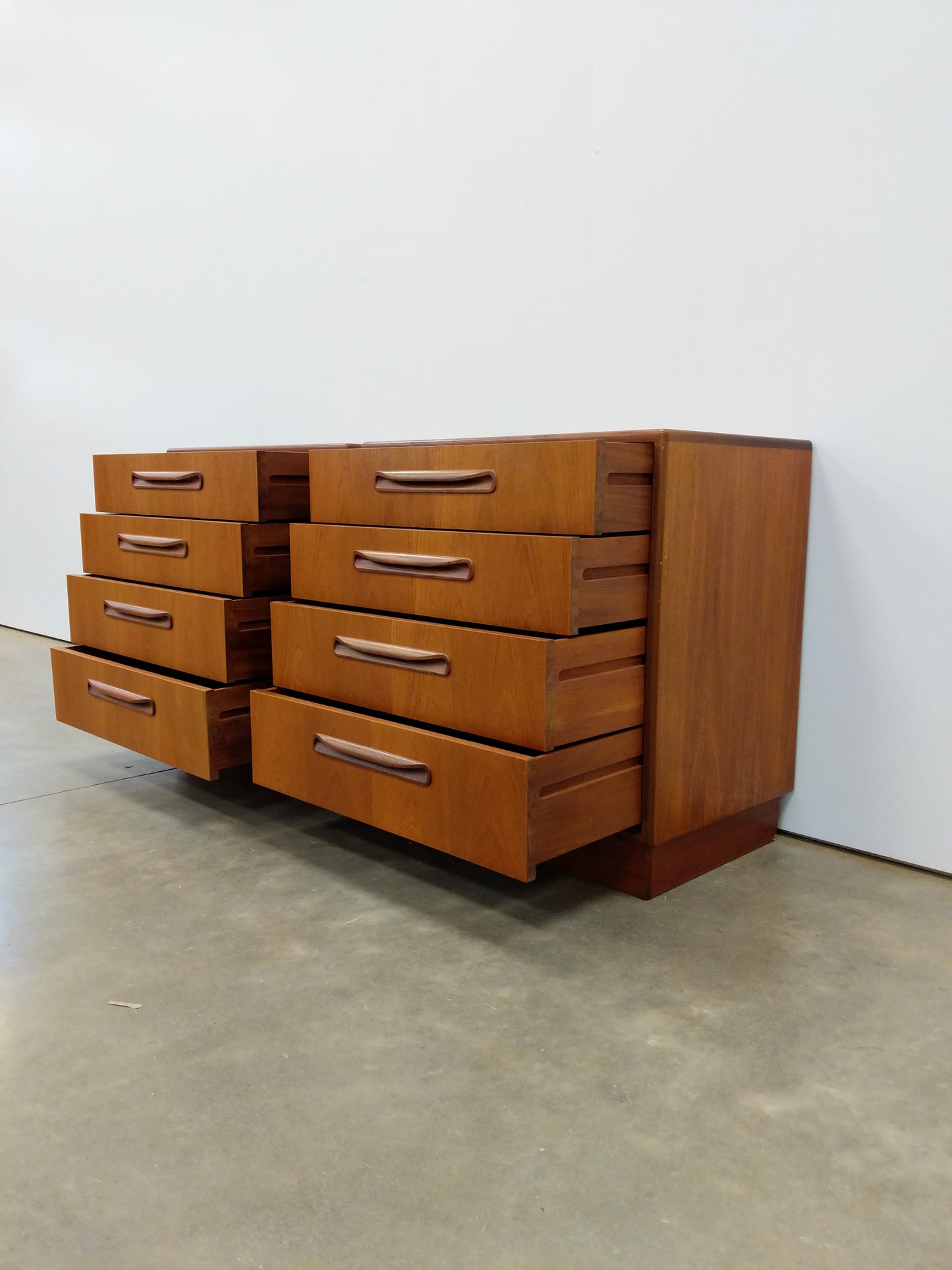 Pair of Vintage Mid Century Modern Teak Low Dressers by G Plan