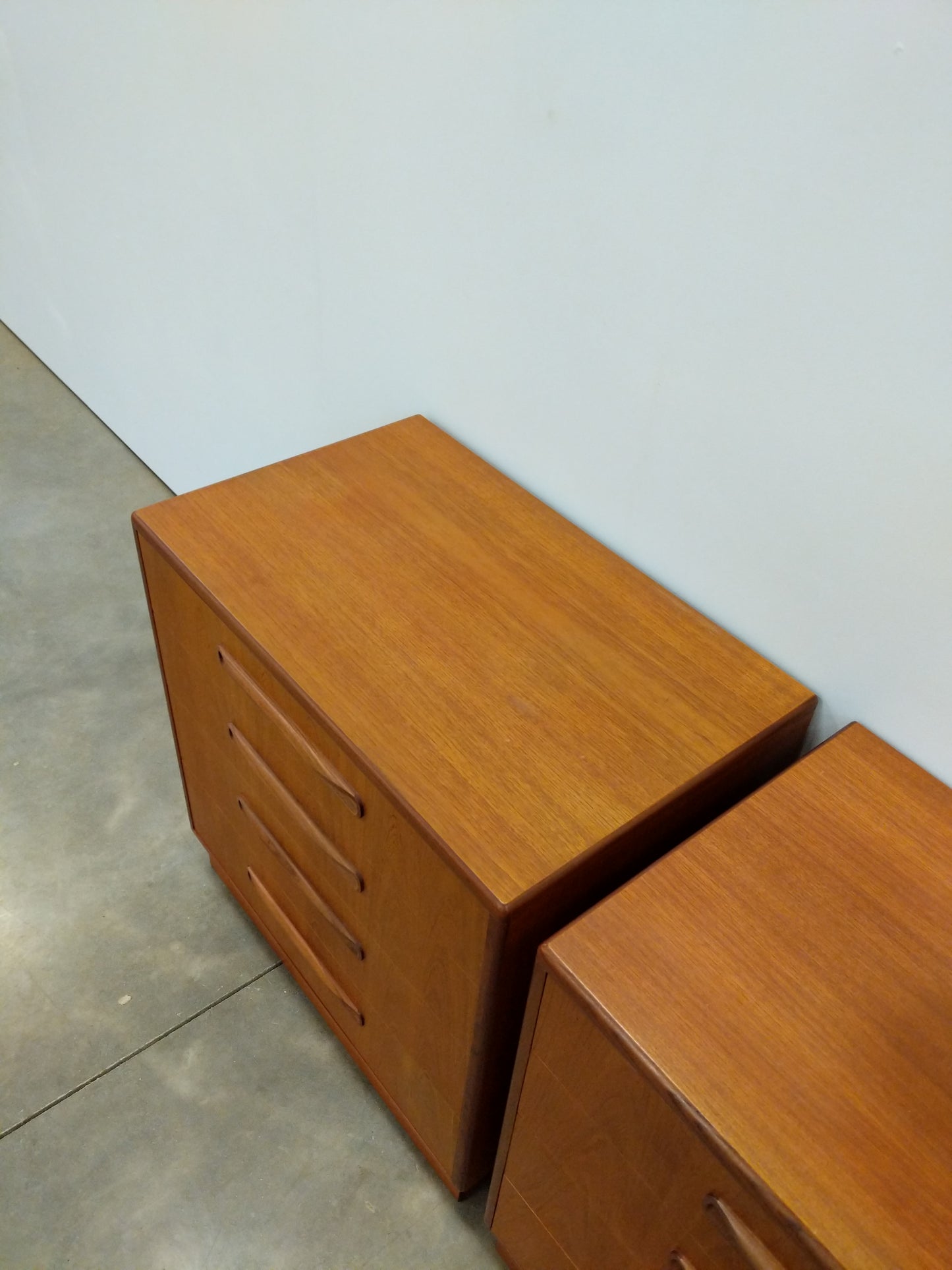 Pair of Vintage Mid Century Modern Teak Low Dressers by G Plan