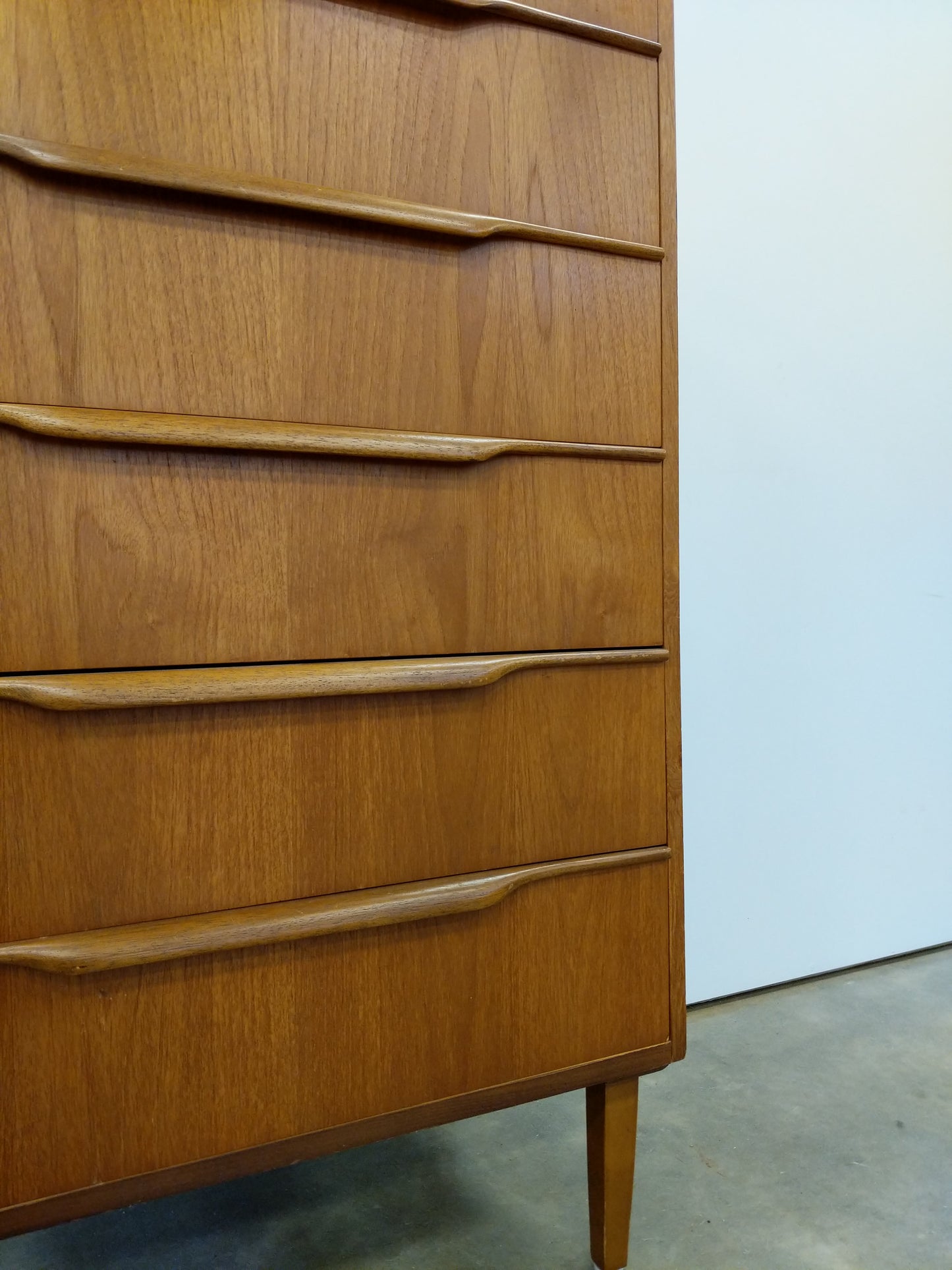 Vintage Mid Century Modern Teak Dresser