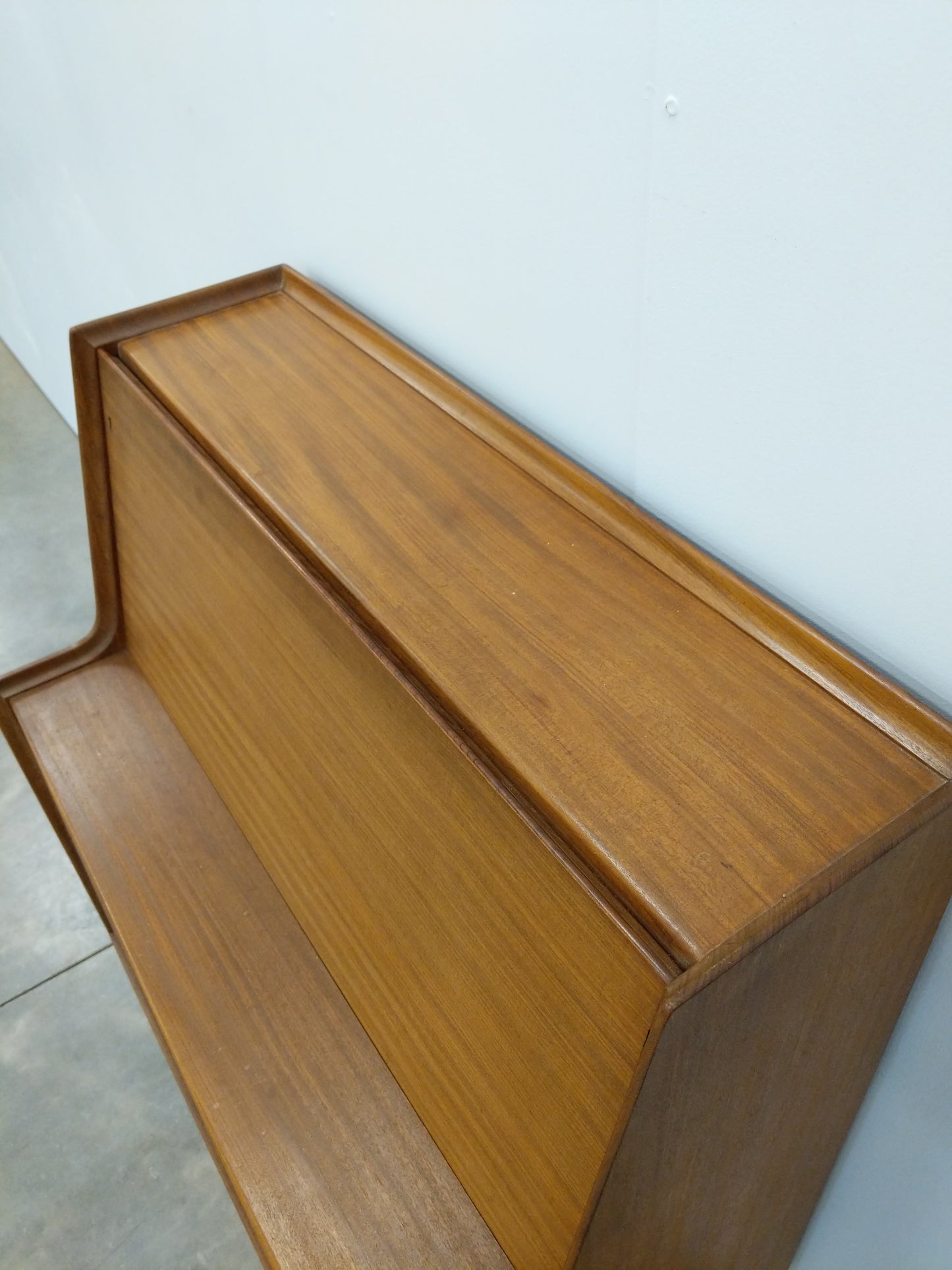 Vintage Mid Century Modern Teak Secretary Desk by Richard Hornby