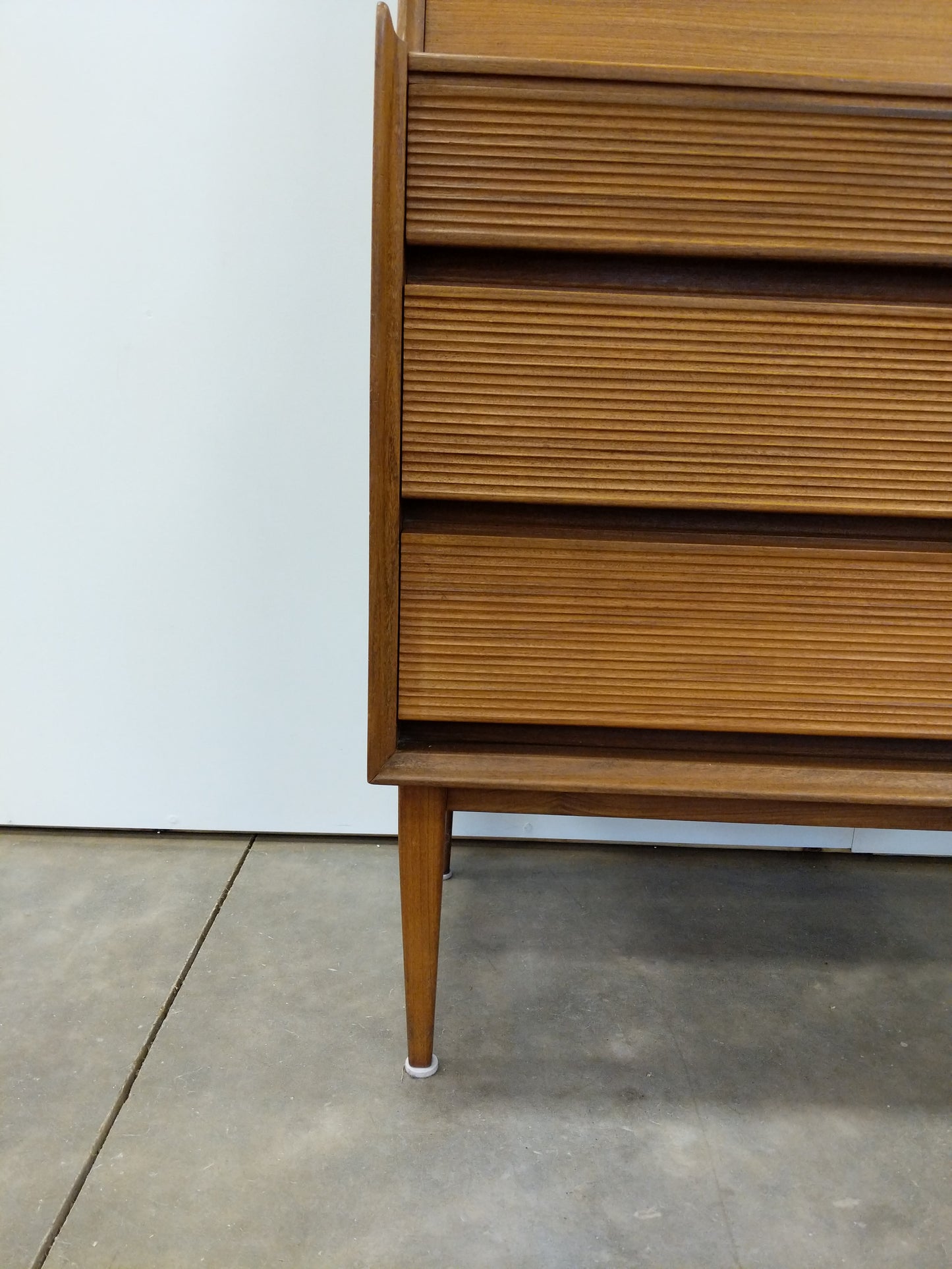 Vintage Mid Century Modern Teak Secretary Desk by Richard Hornby