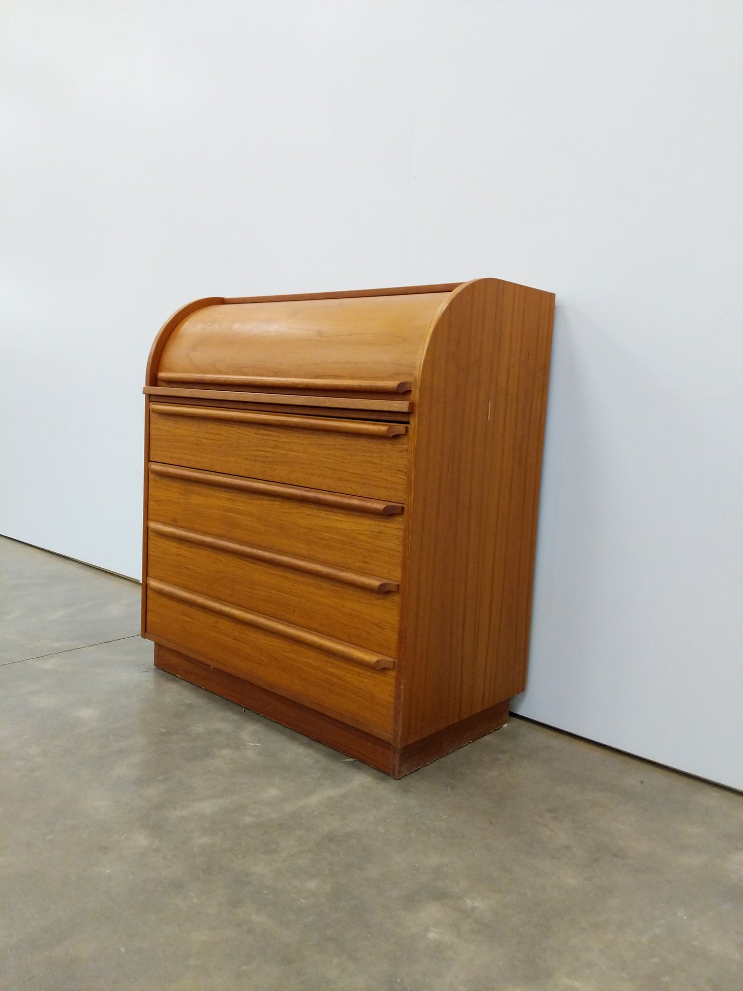 Vintage Mid Century Modern Teak Secretary Desk