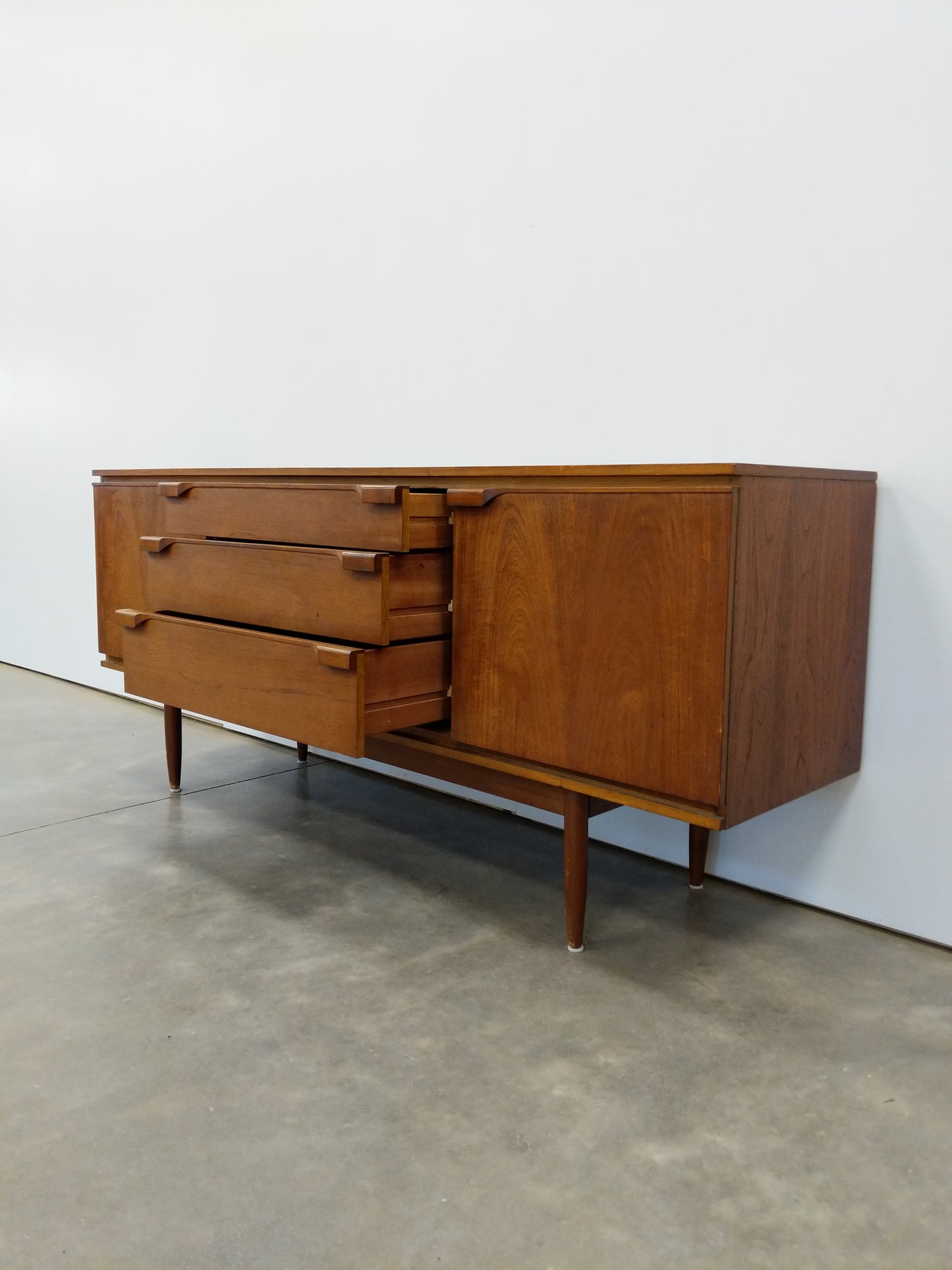 Vintage Mid Century Modern Teak Credenza by Austinsuite