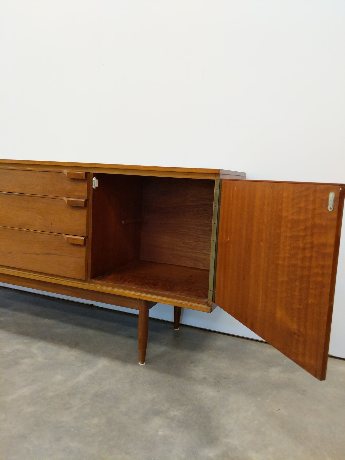 Vintage Mid Century Modern Teak Credenza by Austinsuite