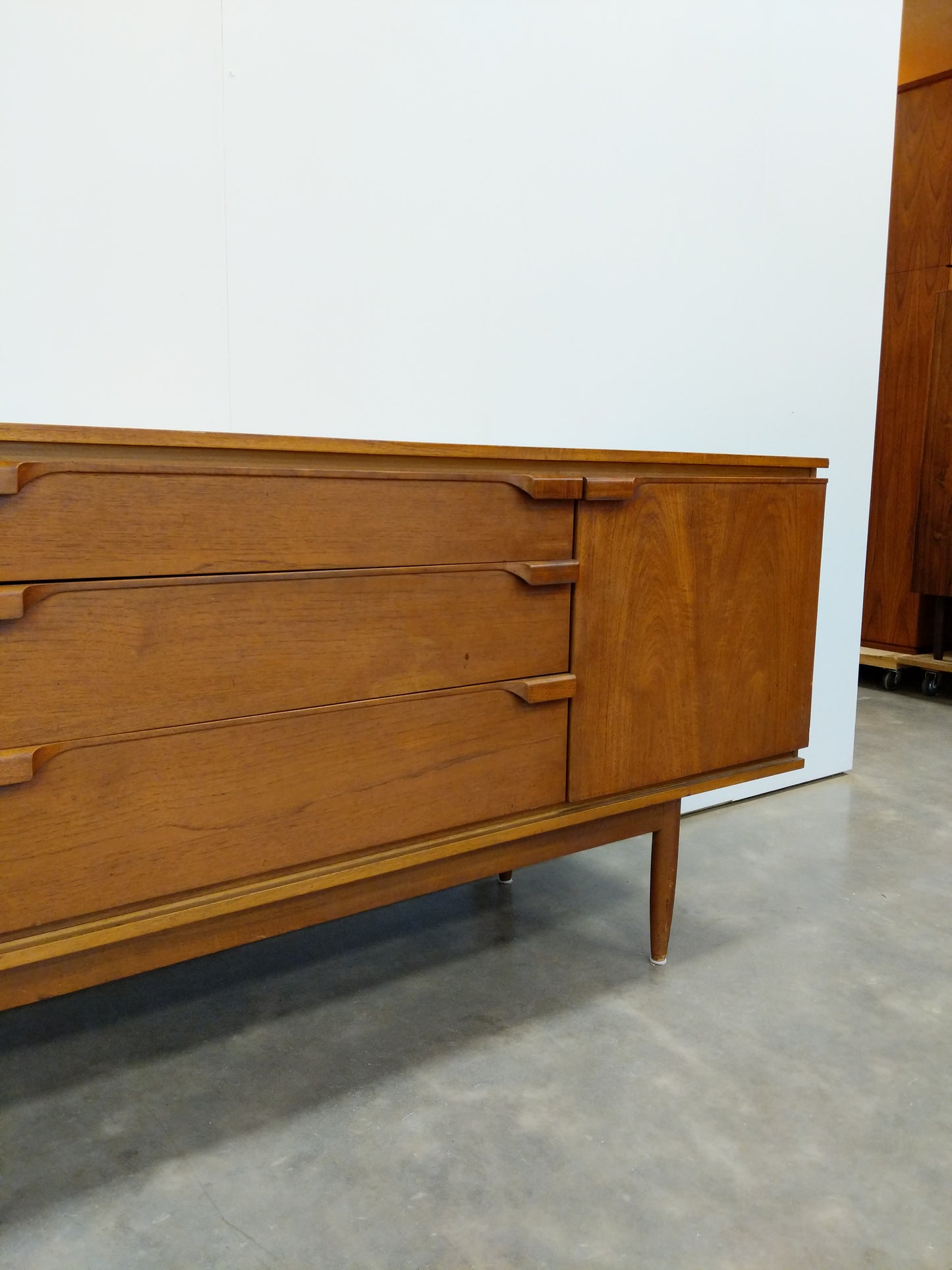 Vintage Mid Century Modern Teak Credenza by Austinsuite