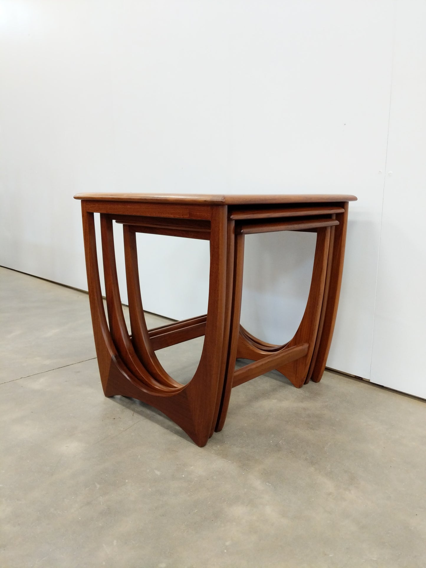 Set of Vintage Mid Century Modern Teak Nesting Tables by G Plan