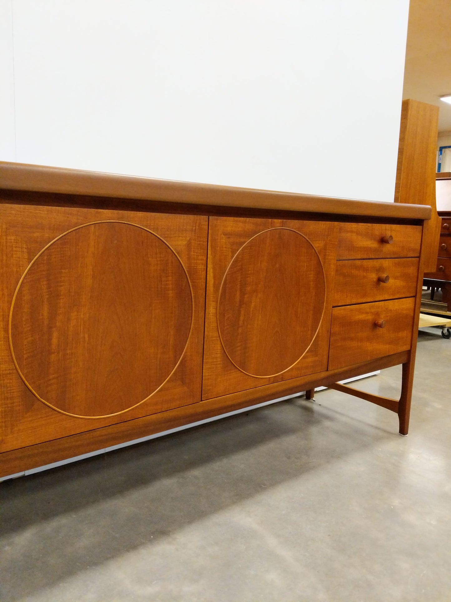 Vintage Mid Century Modern Teak Credenza by Nathan