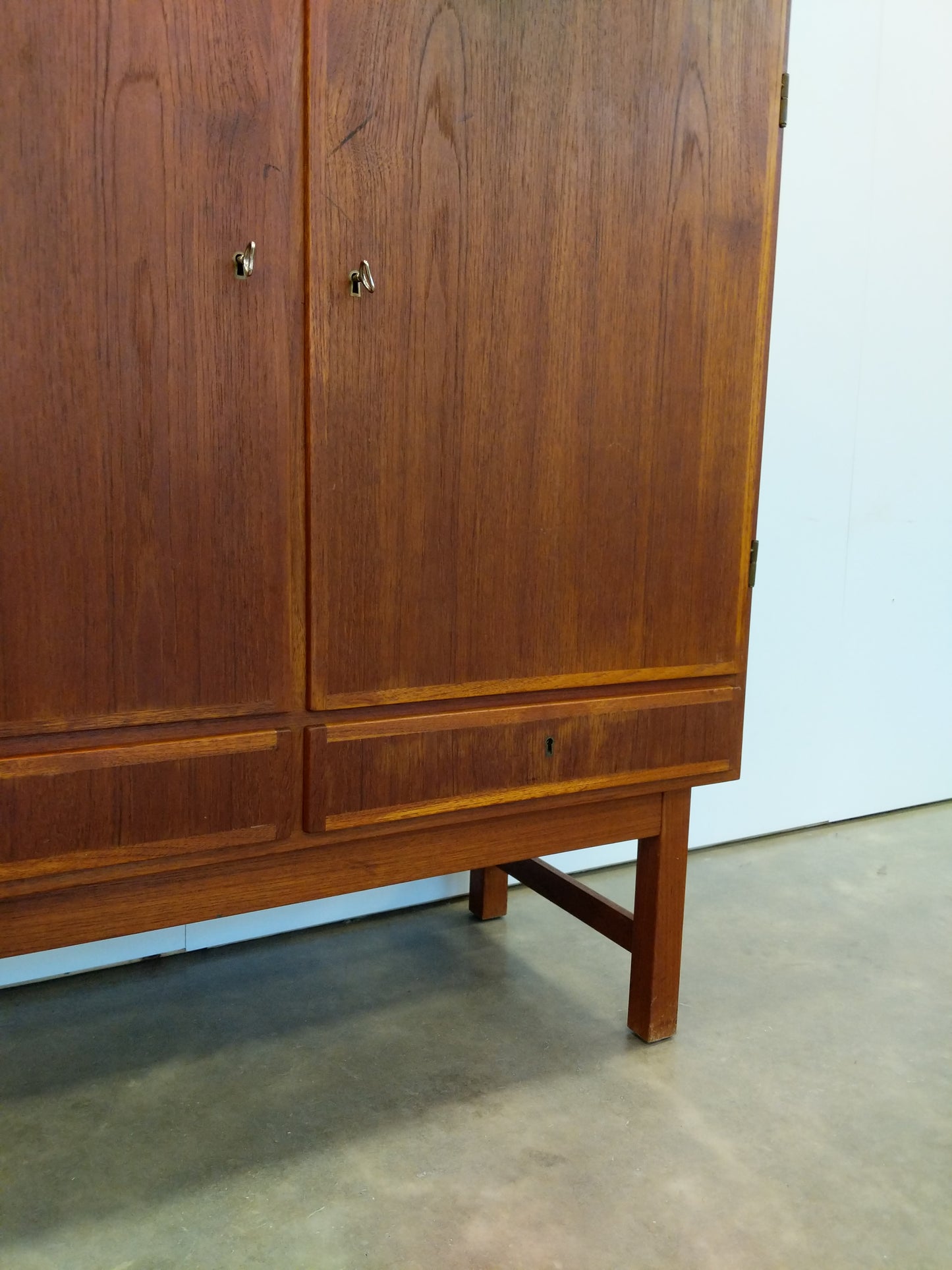 Vintage Danish Modern Teak Wardrobe / Cabinet