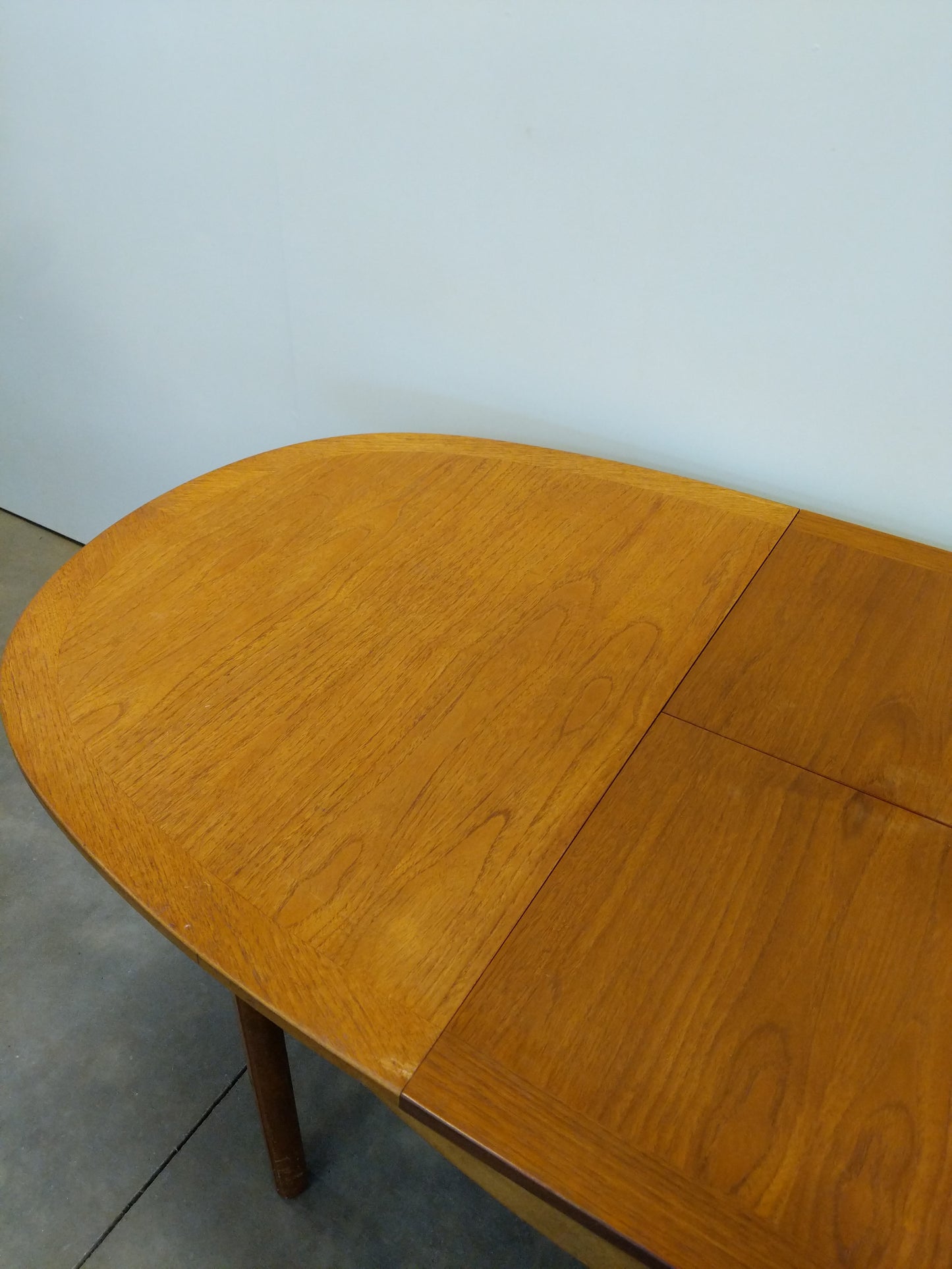Vintage Mid Century Modern Teak Extendable Dining Table by Nathan