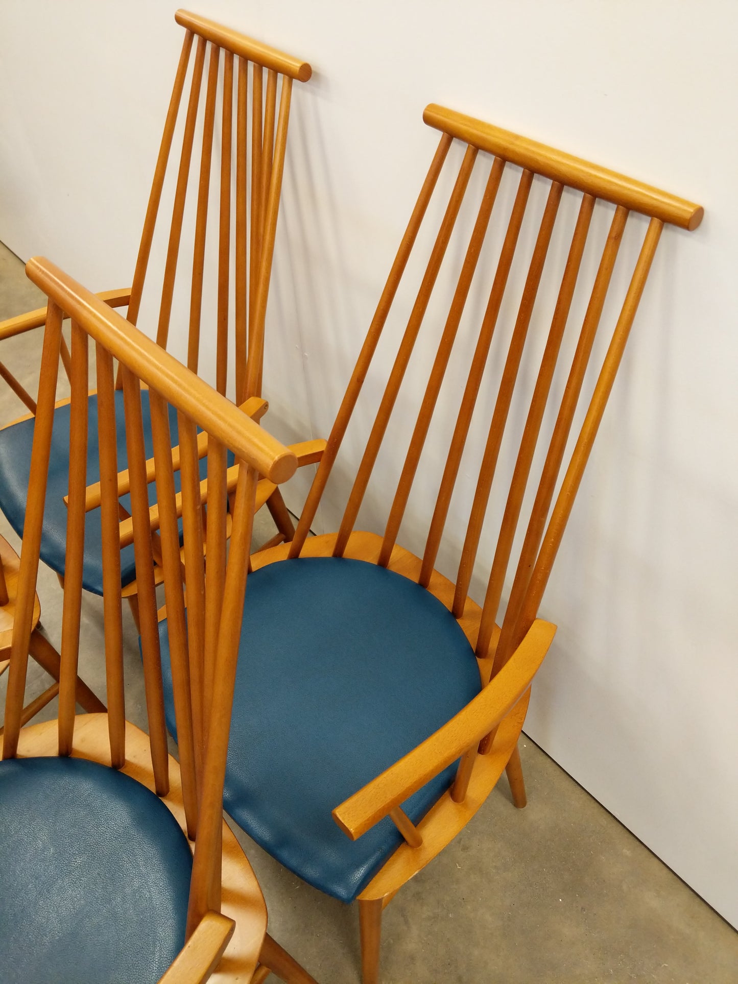 Set of 4 Vintage Danish Modern Armchairs