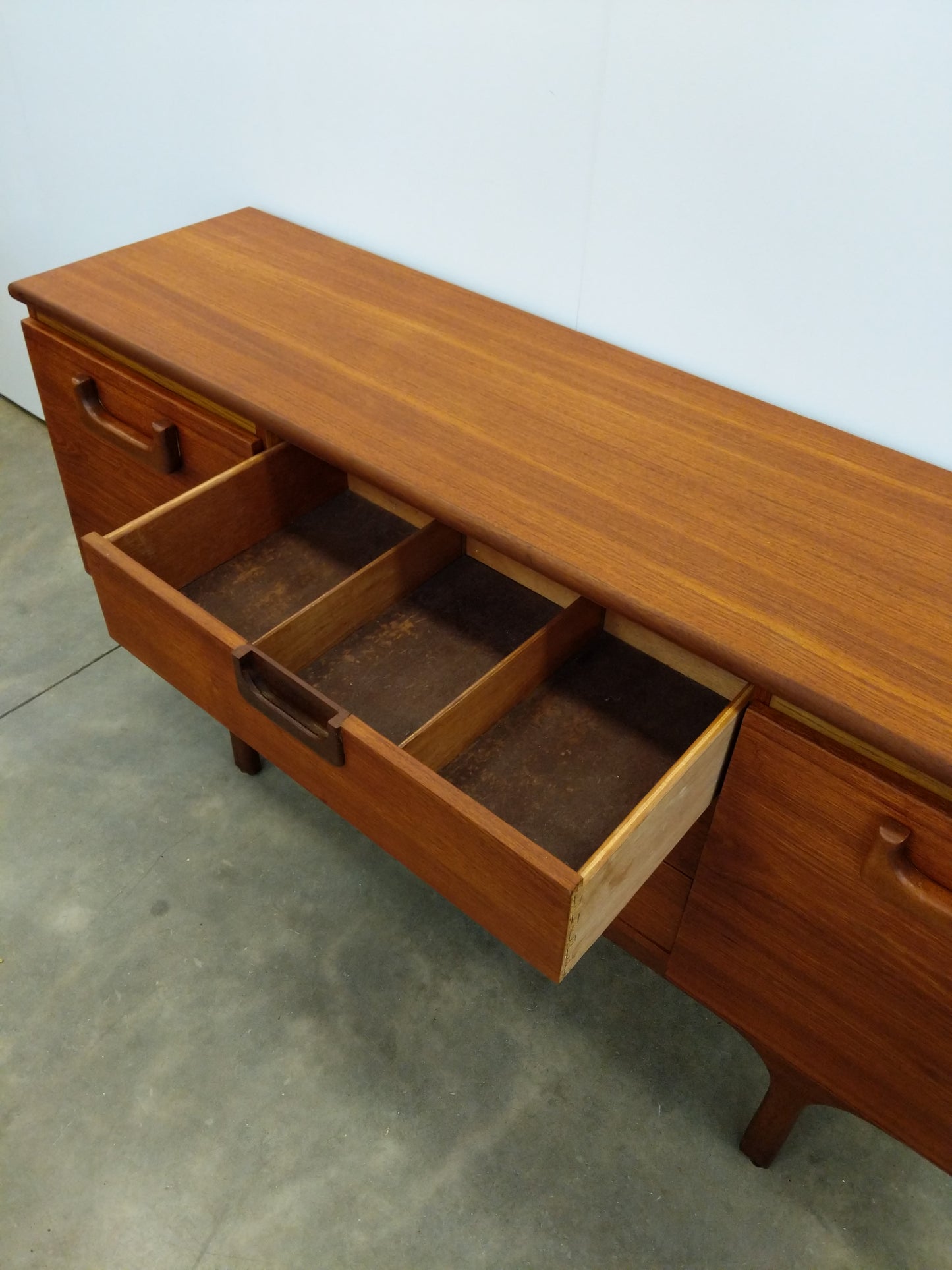 Vintage Mid Century Modern Teak Credenza by Jentique