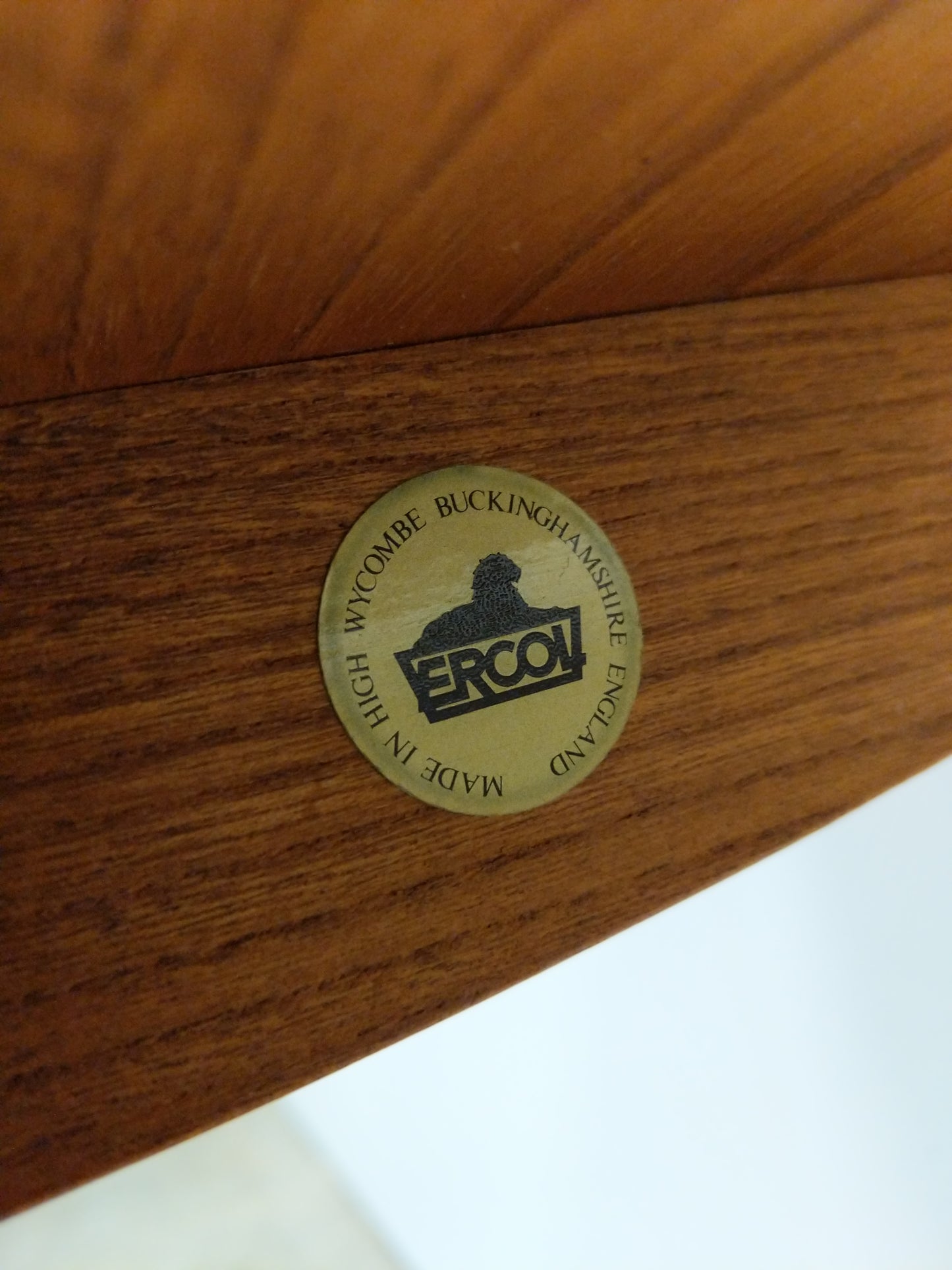 Vintage Mid Century Modern Plank Dining Table by Ercol