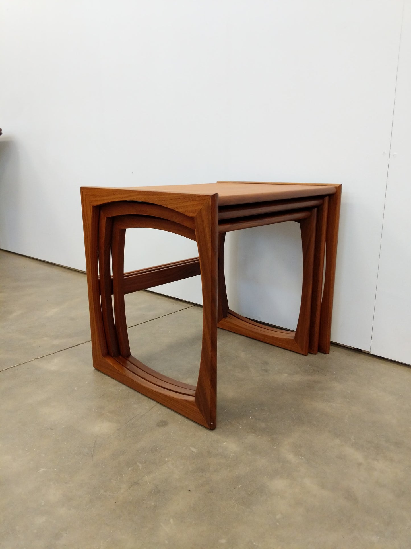 Set of Vintage Mid Century Modern Teak Nesting Tables by G Plan
