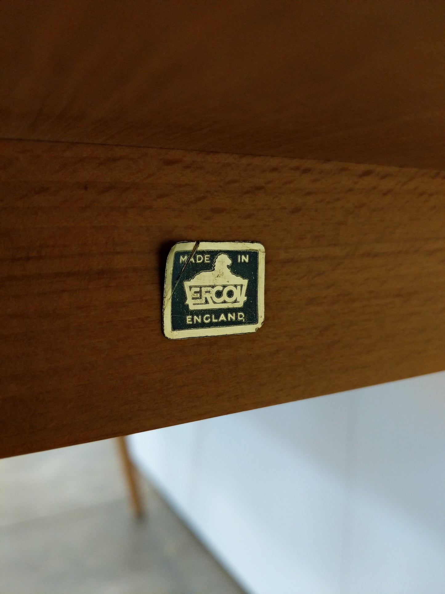 Vintage Ercol Mid Century Modern Plank Dining Table