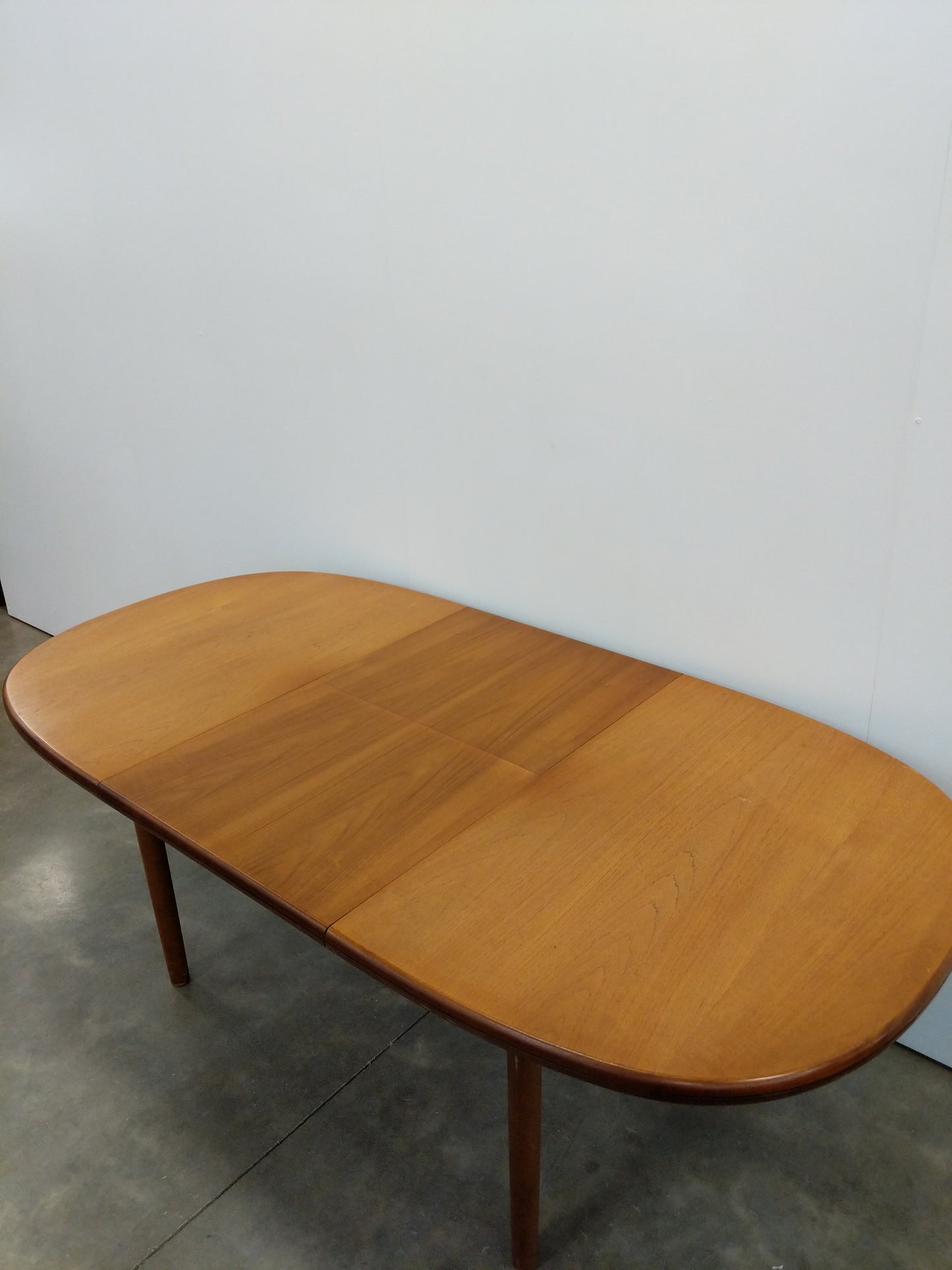 Vintage Mid Century Modern Teak Extendable Dining Table