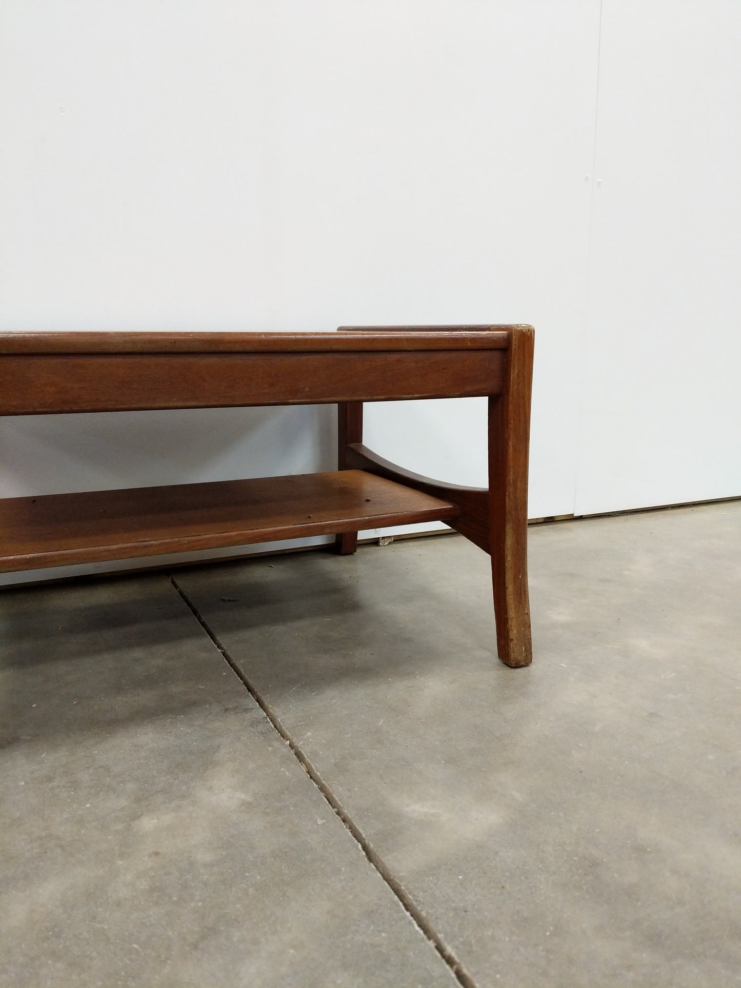 Vintage Danish Modern Teak Side Table / Small Coffee Table
