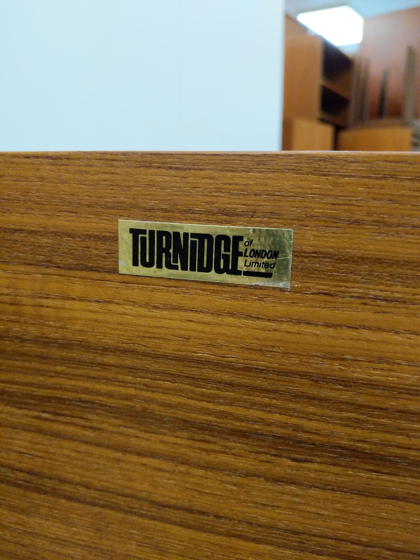 Vintage Mid Century Modern Teak Cabinet by Turnidge of London