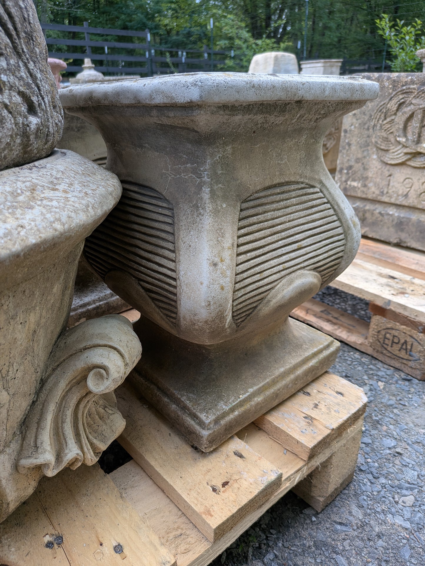 2 British Cast Stone Plinths