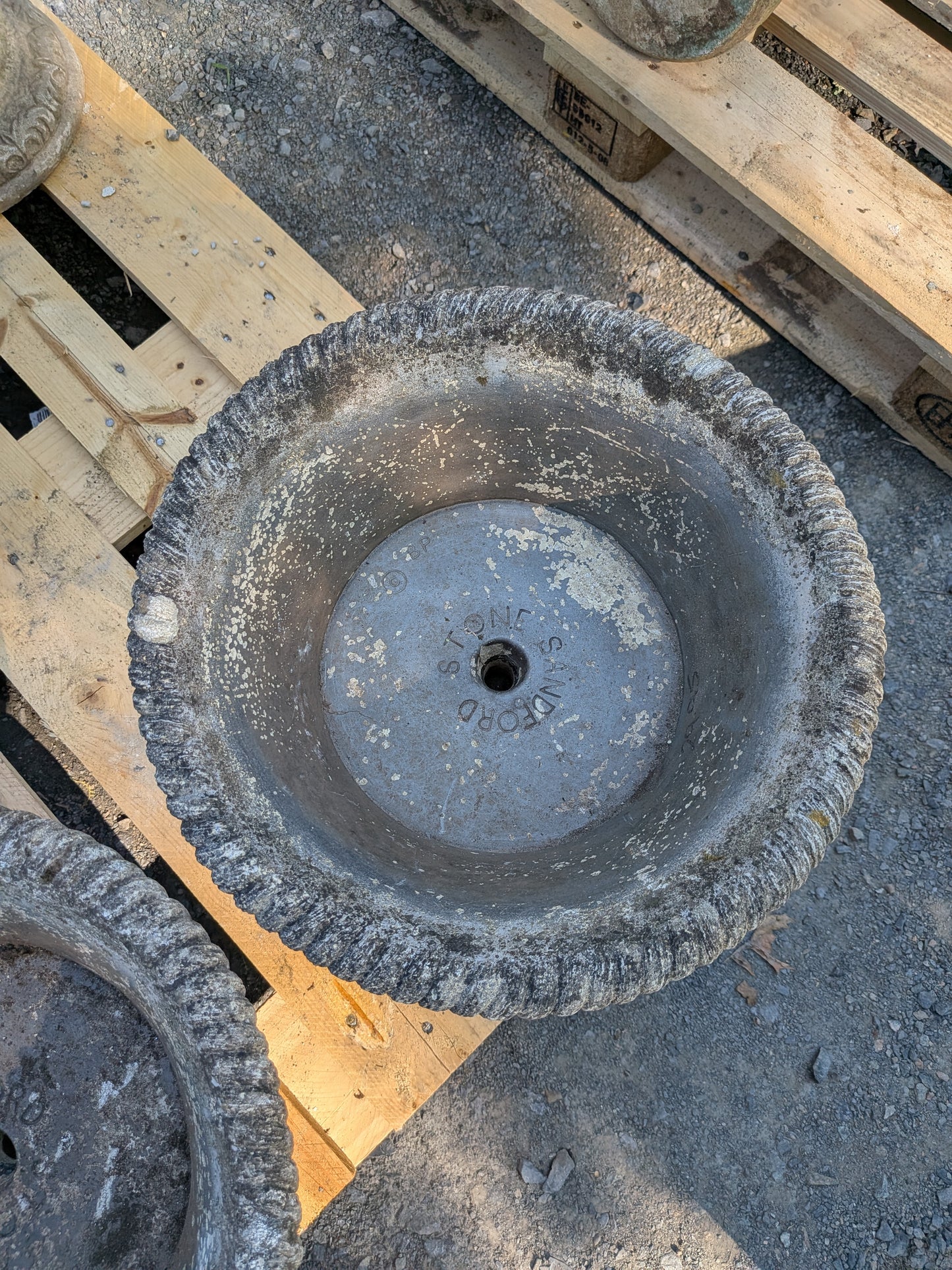 2 British Cast Stone Planters / Jardinieres