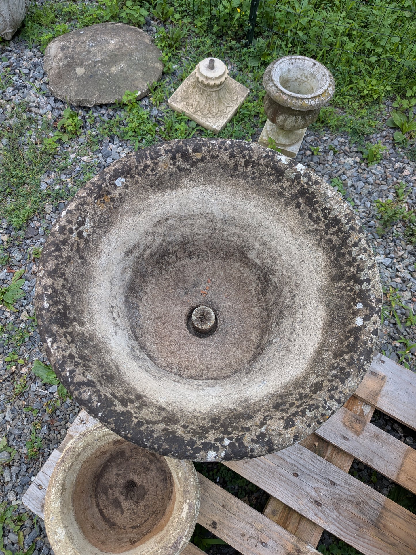 British Cast Stone Planter / Jardiniere