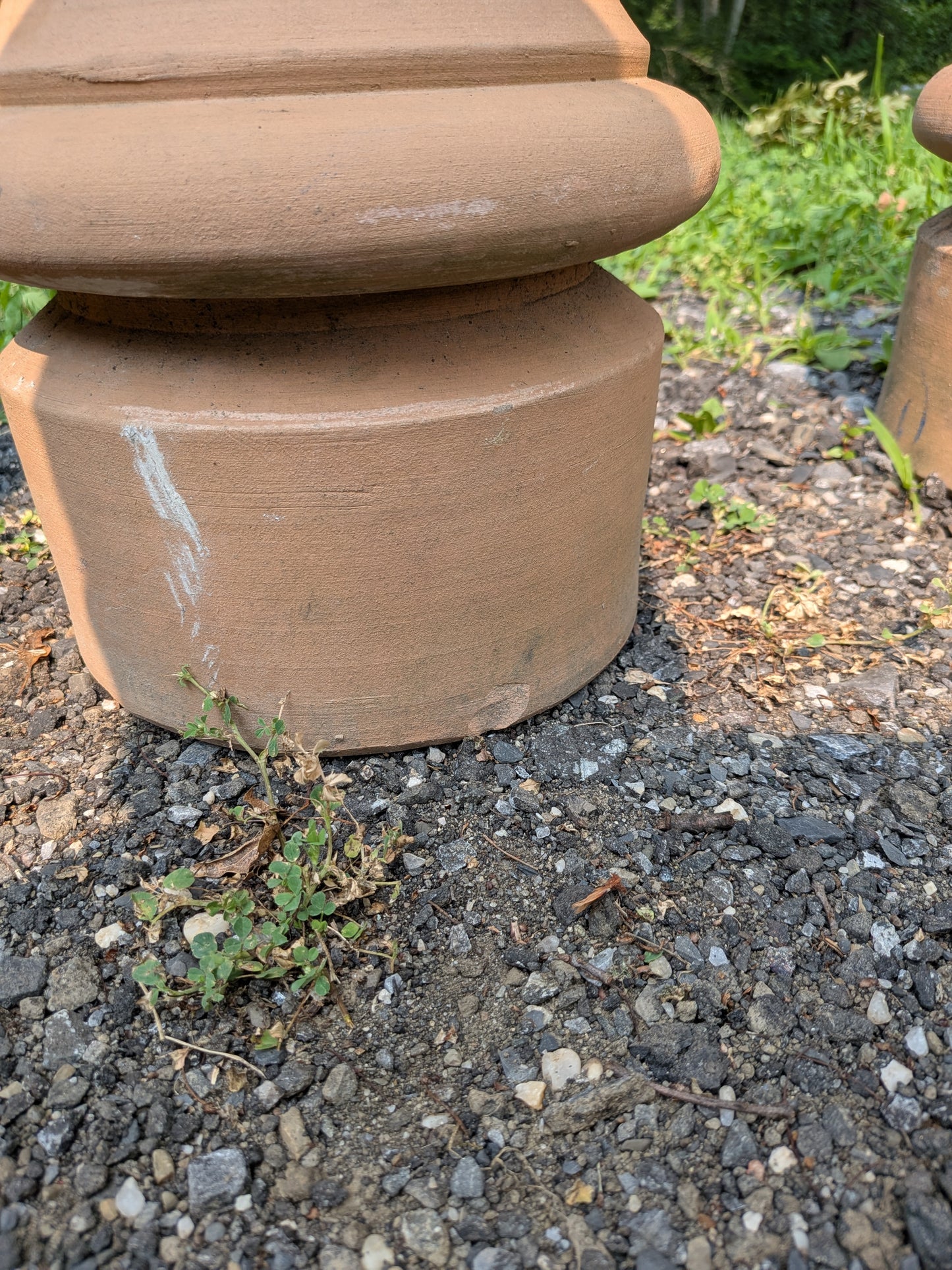 3 Terracotta Pedestals