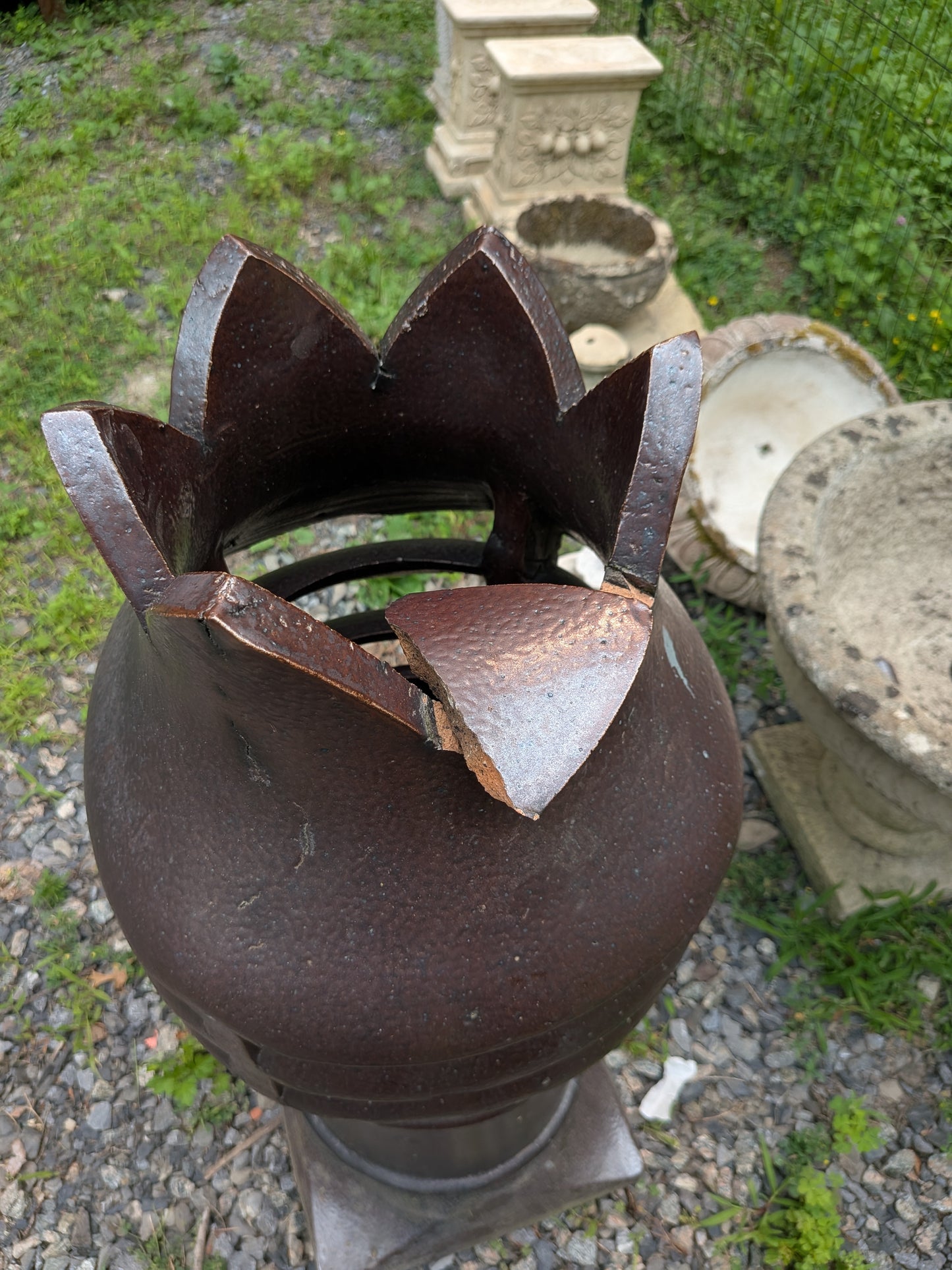 British Salt-Glazed Terracotta Chimney Pot