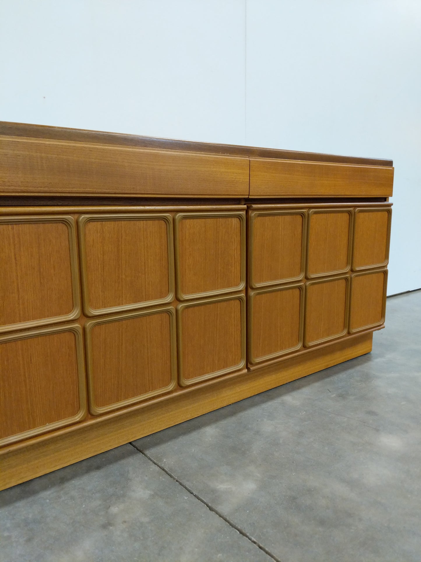 Vintage Mid Century Modern Teak Credenza