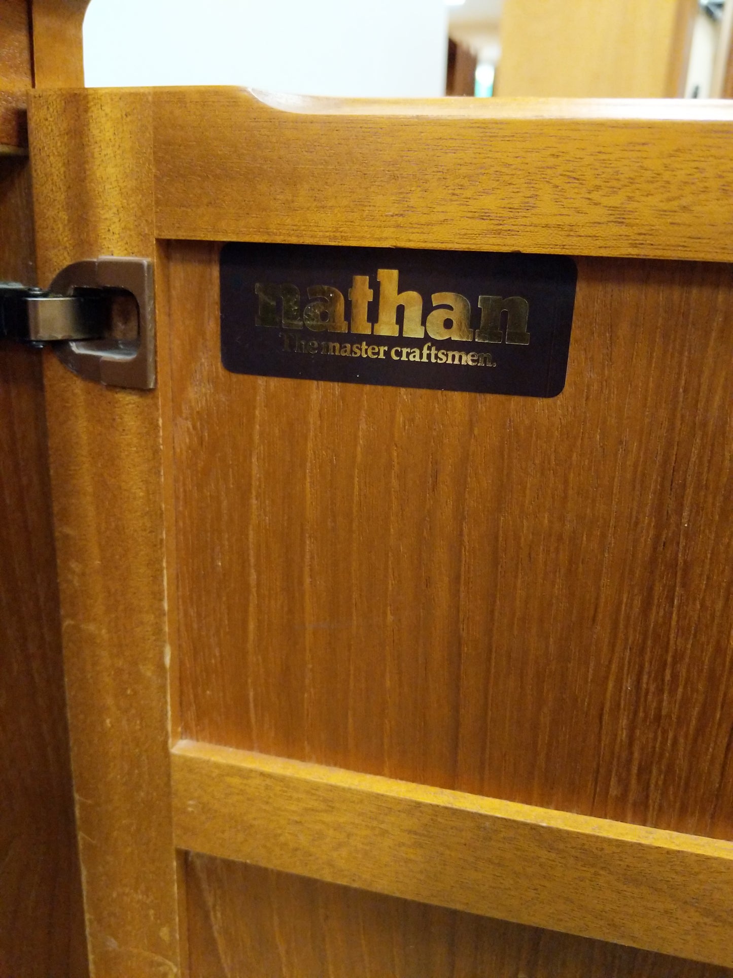 Vintage Mid Century Modern Teak Cabinet / Console by Nathan