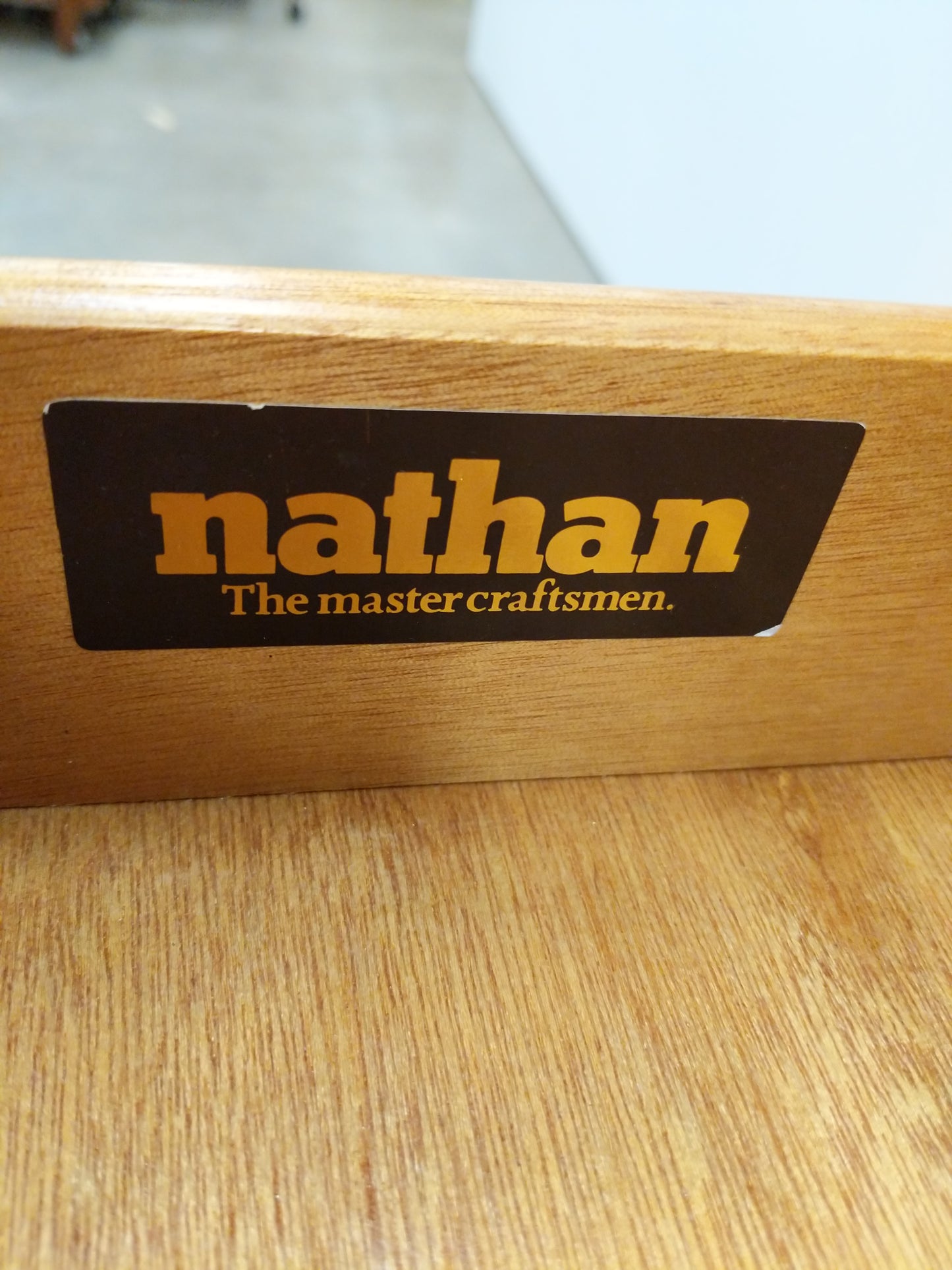 Vintage Mid Century Modern Teak Secretary Desk by Nathan