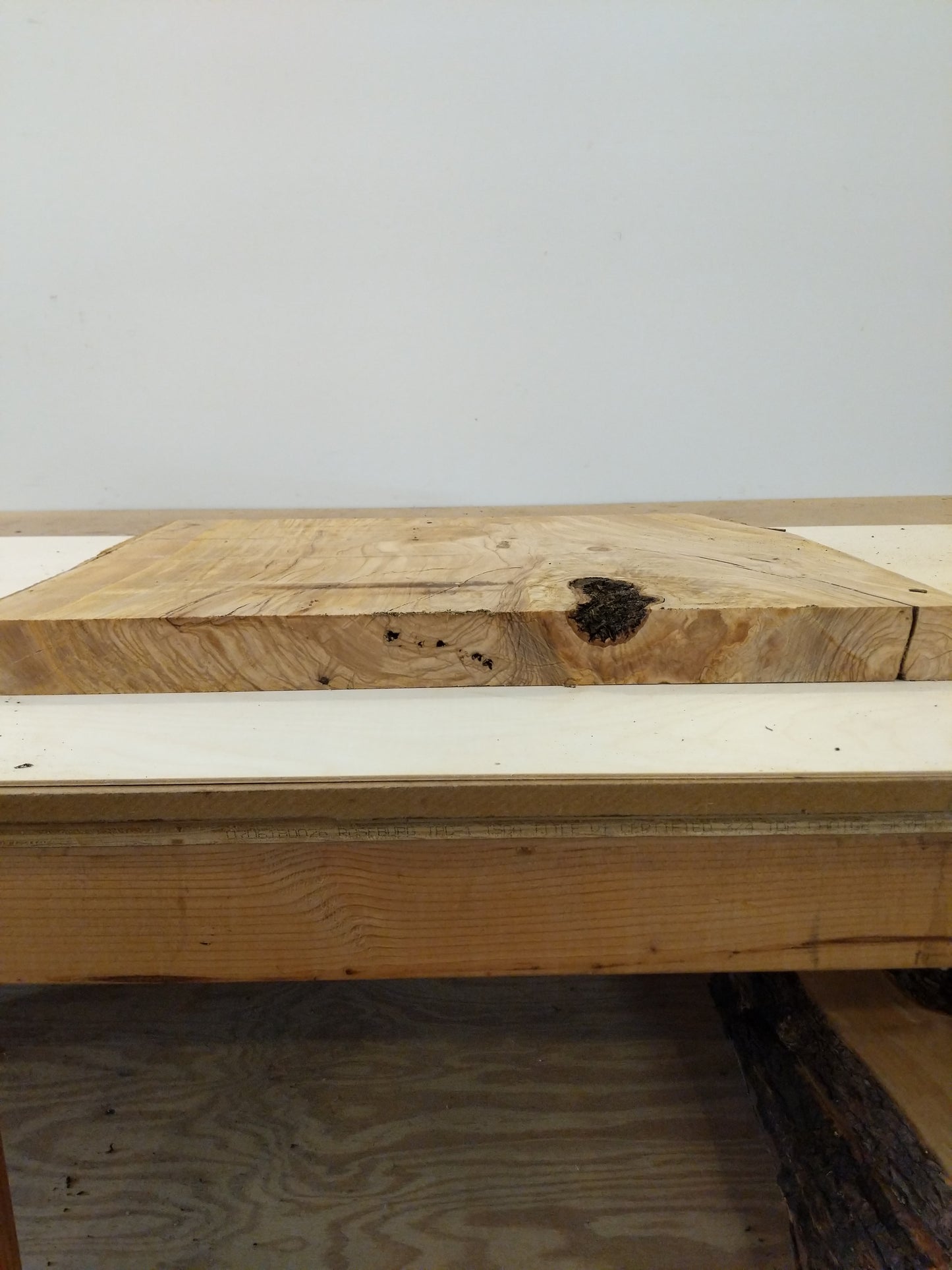 Italian Olive Wood Live Edge Mini Slab