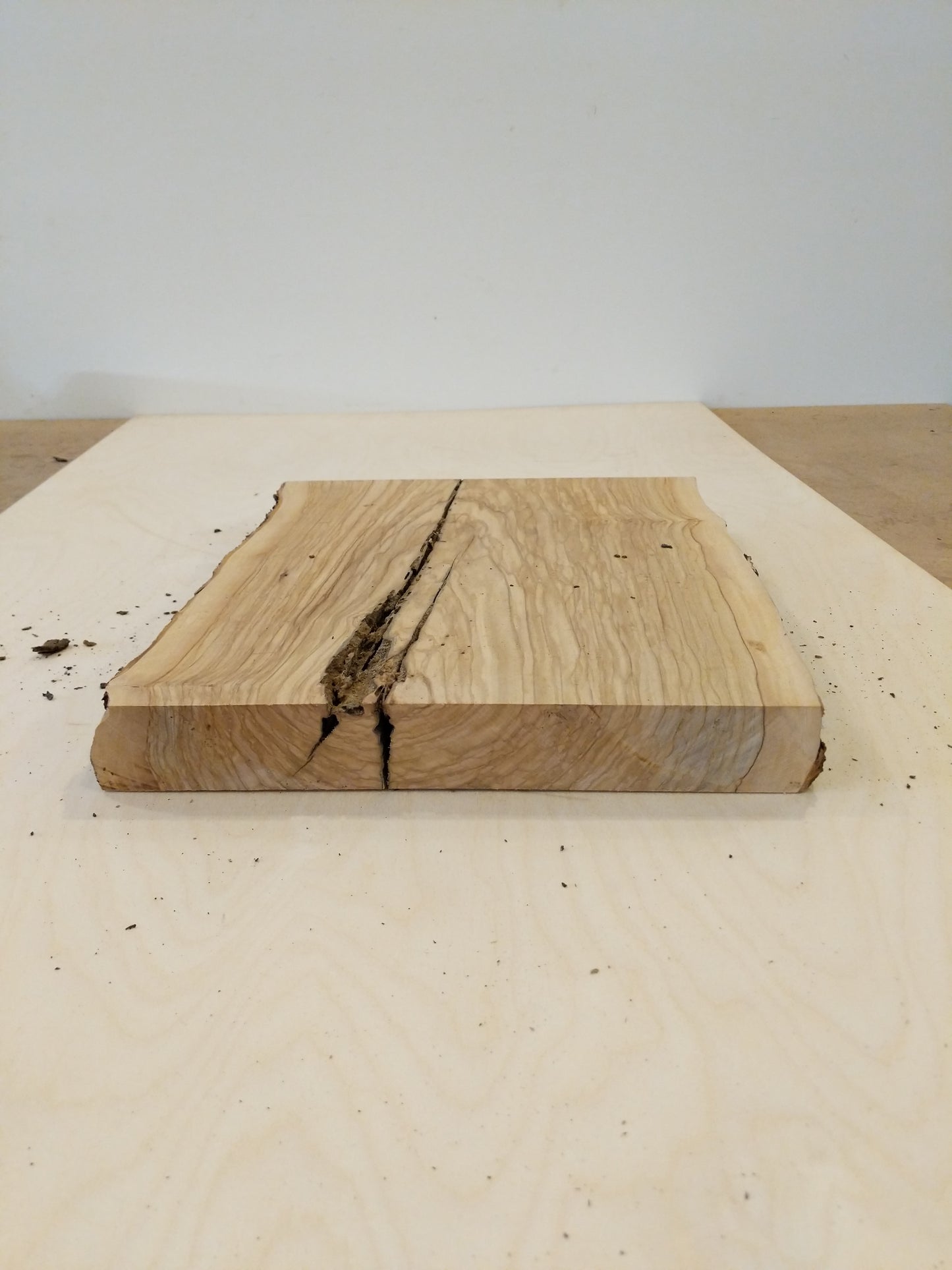 Italian Olive Wood Live Edge Mini Slab