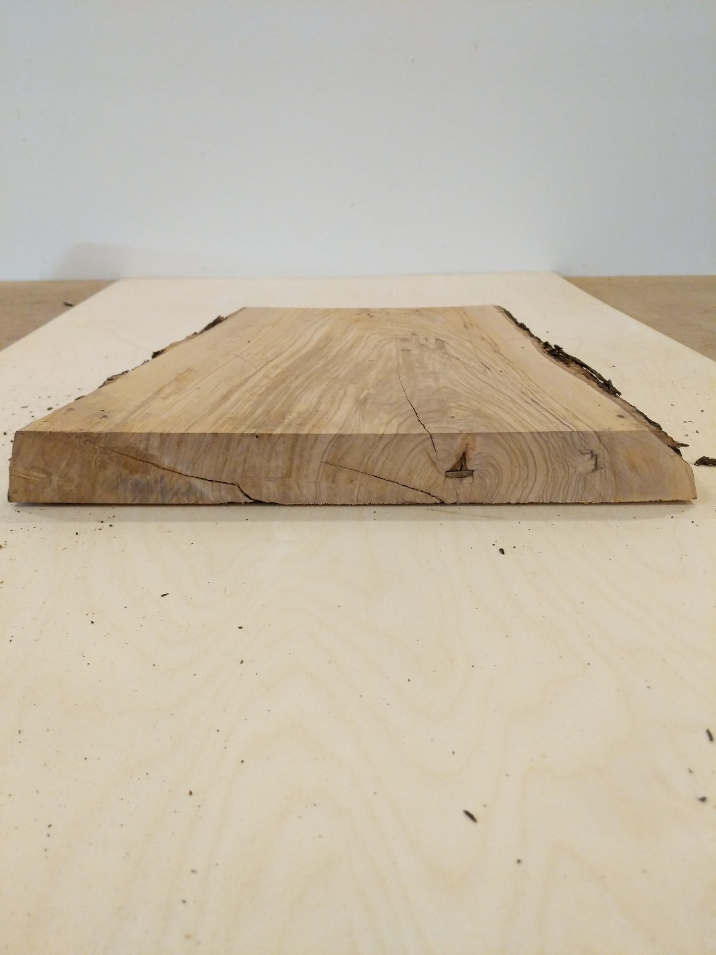 Italian Olive Wood Live Edge Mini Slab