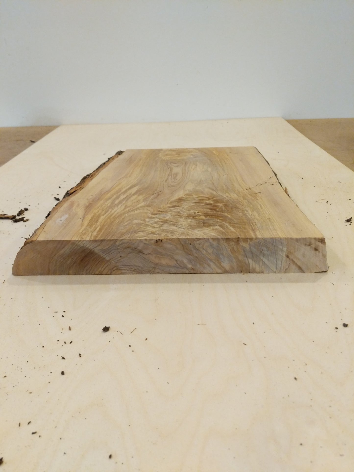 Italian Olive Wood Live Edge Mini Slab