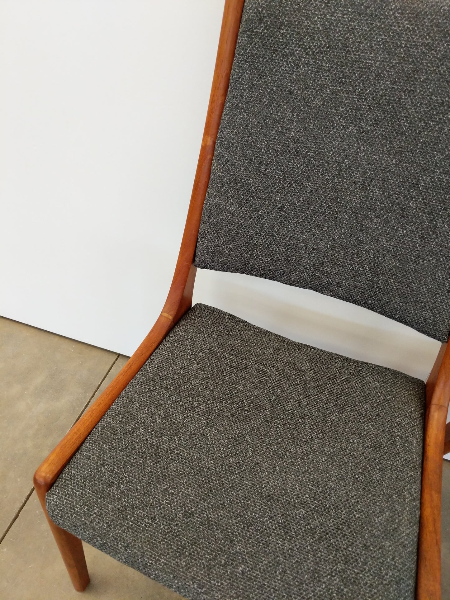 Pair of Vintage Mid Century Modern Teak Dining Chairs by Nordic Furniture