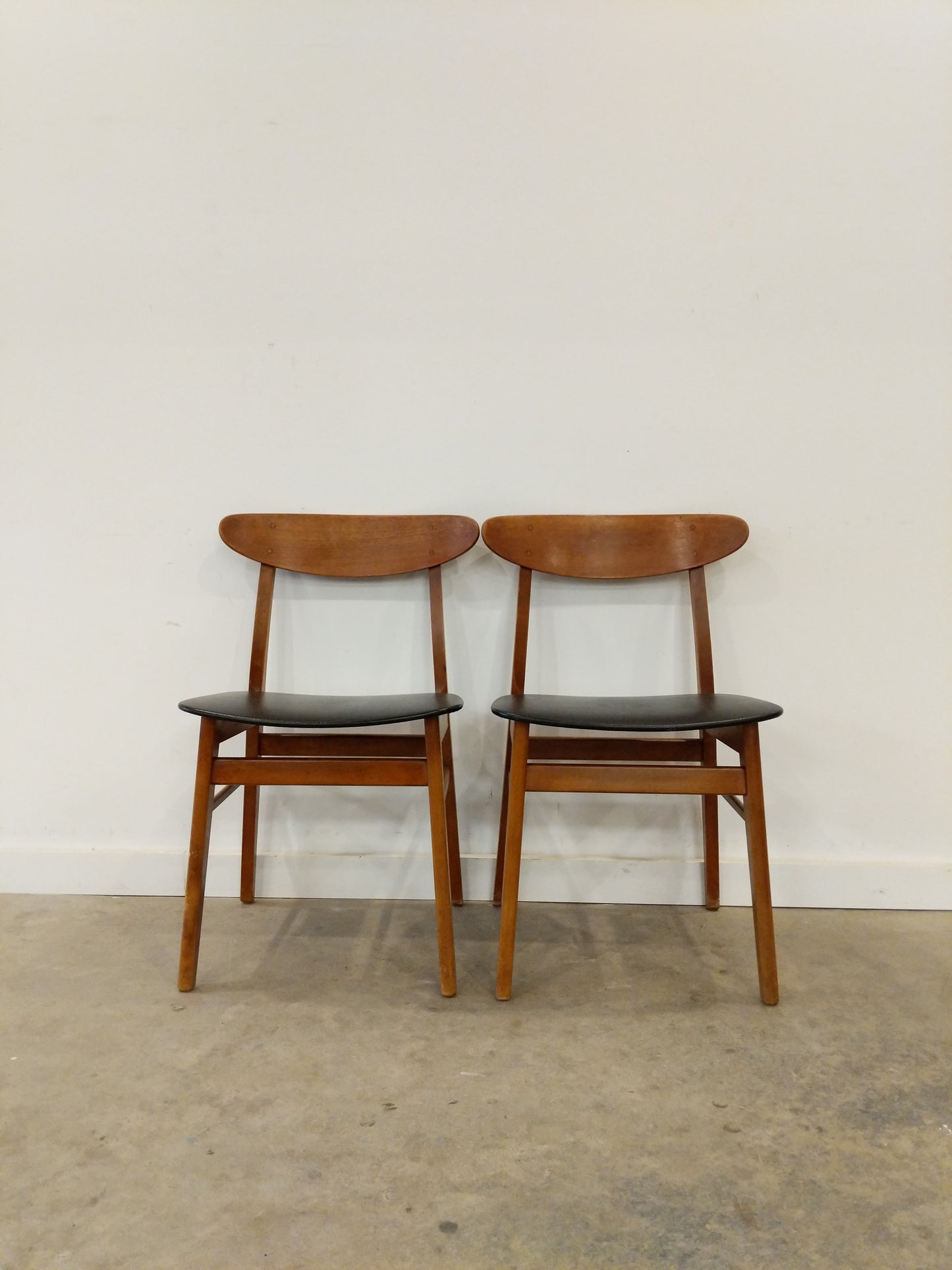 Pair of Vintage Danish Modern Dining Chairs