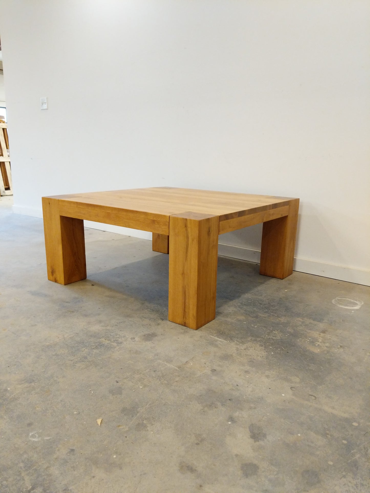Contemporary European Cherry Wood Coffee Table