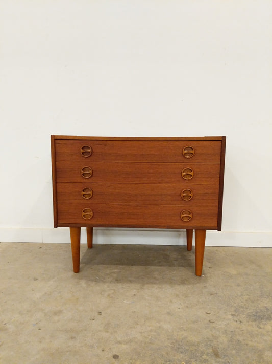 Vintage Danish Modern Teak Low Dresser