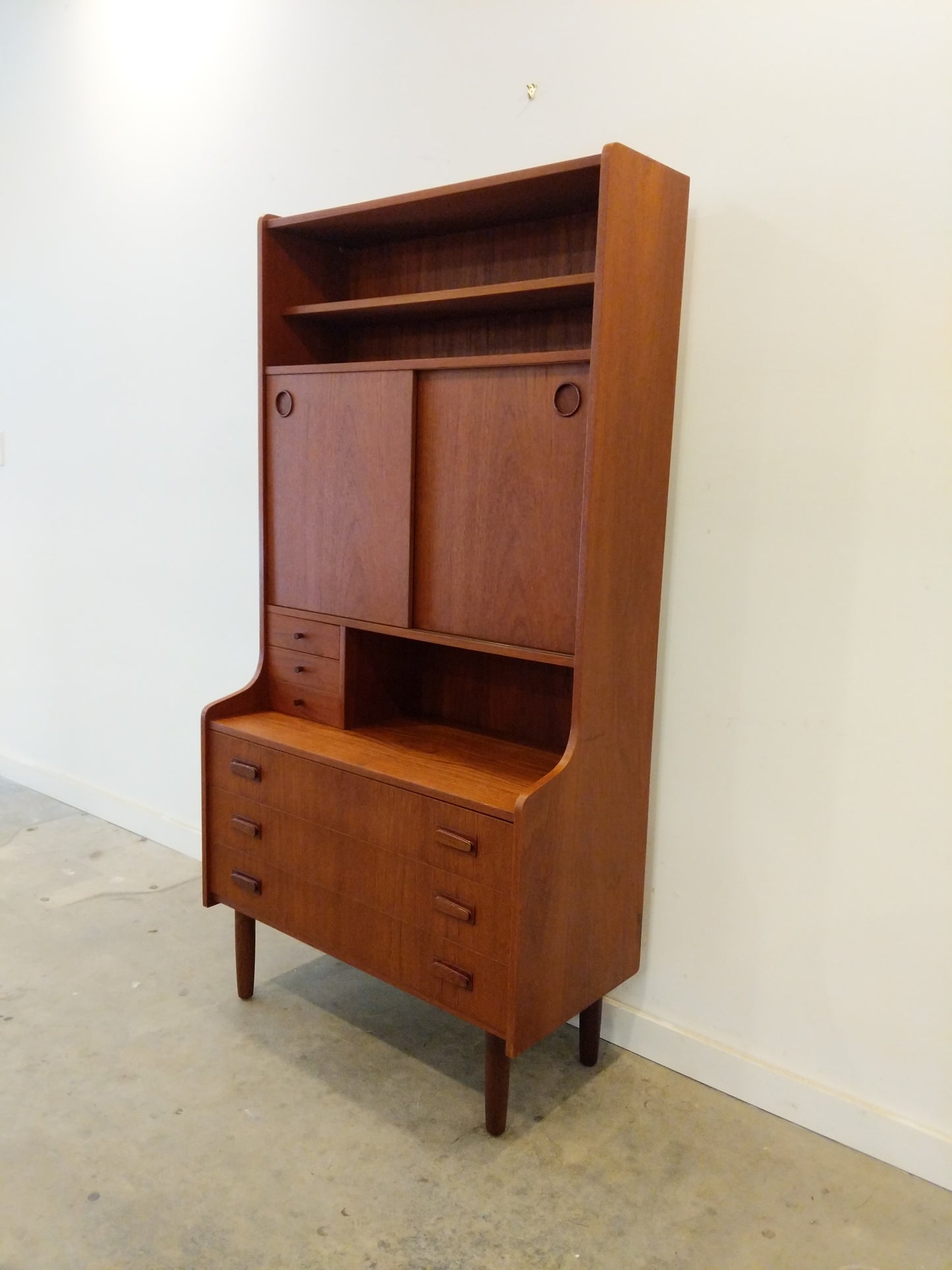 Vintage Danish Modern Teak Cabinet / Sideboard / Dresser