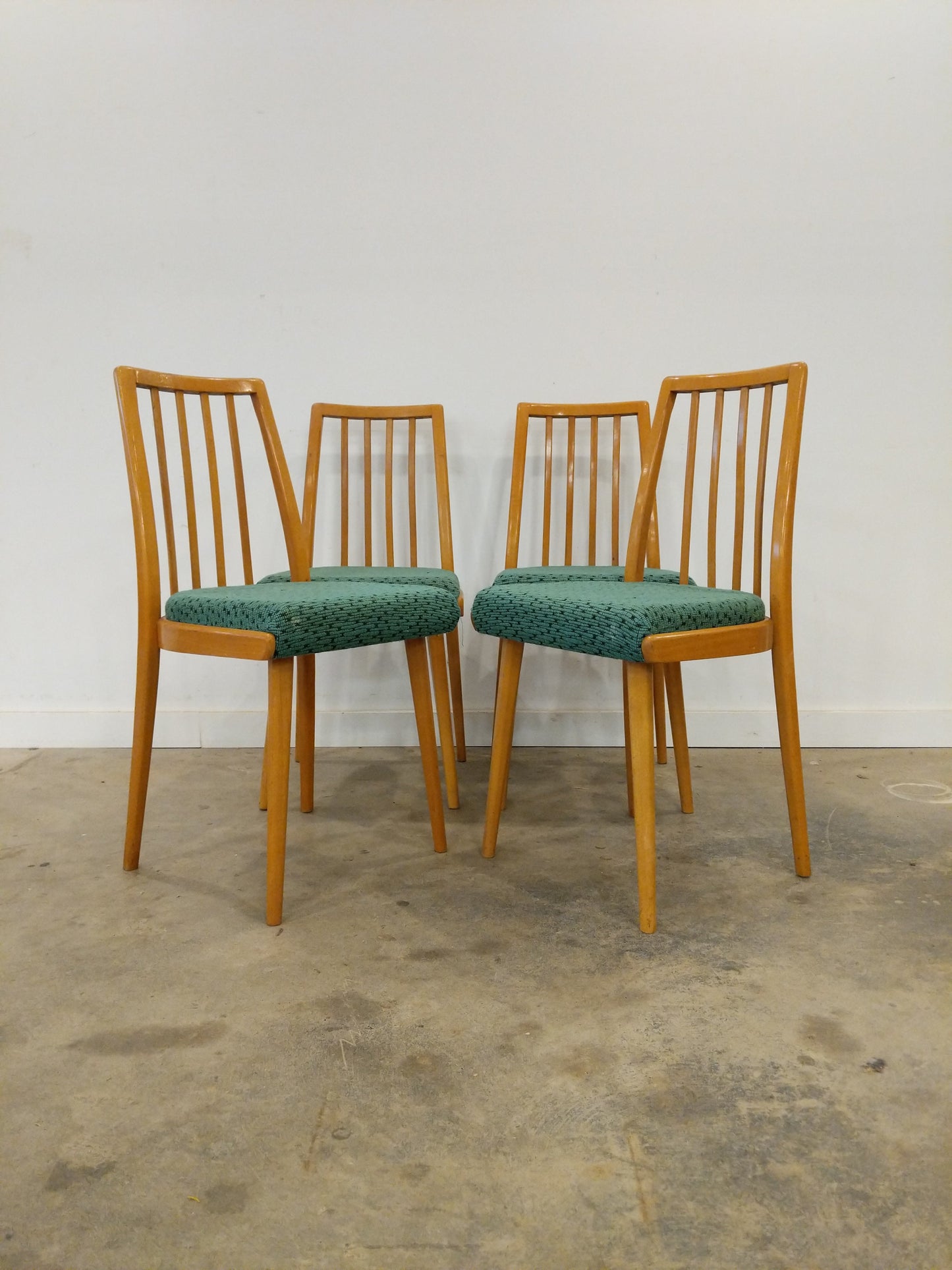 2 Vintage Czech Dining Chairs