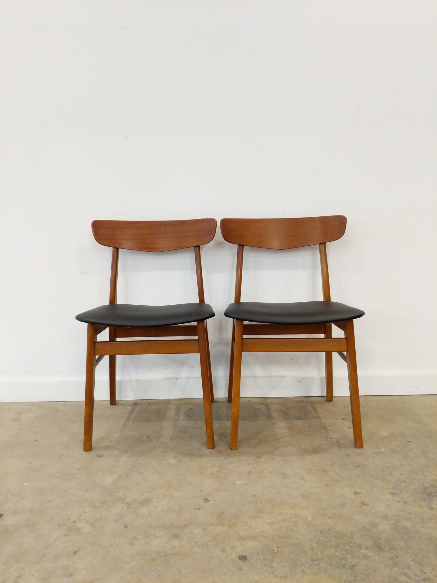Pair of Vintage Danish Modern Dining Chairs by Farstrup