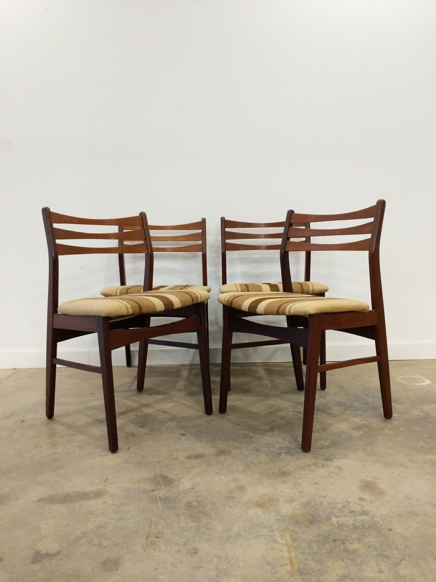 Set of 4 Vintage Danish Modern Dining Chairs