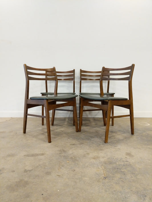 Set of 4 Vintage Danish Modern Dining Chairs