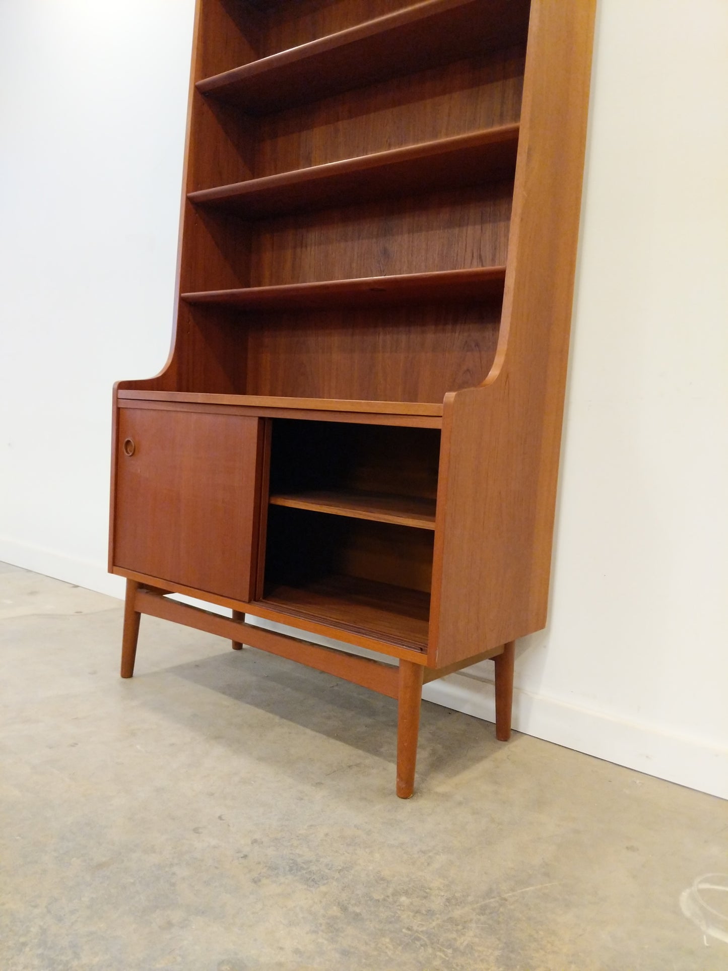 RESERVED - Vintage Danish Modern Teak Bookshelf / Cabinet